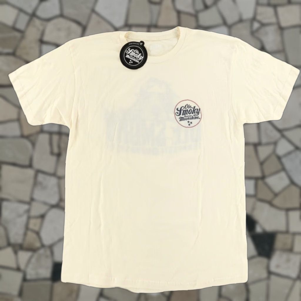 Vintage **Ole Smokey Moonshine Cream Men's L Christmas Solid T-Shirt** User: **Ole Smokey Moonshine Christmas Cream Men's L Solid T-Shirt** Size US L / EU 52-54 / 3 - 1 Thumbnail