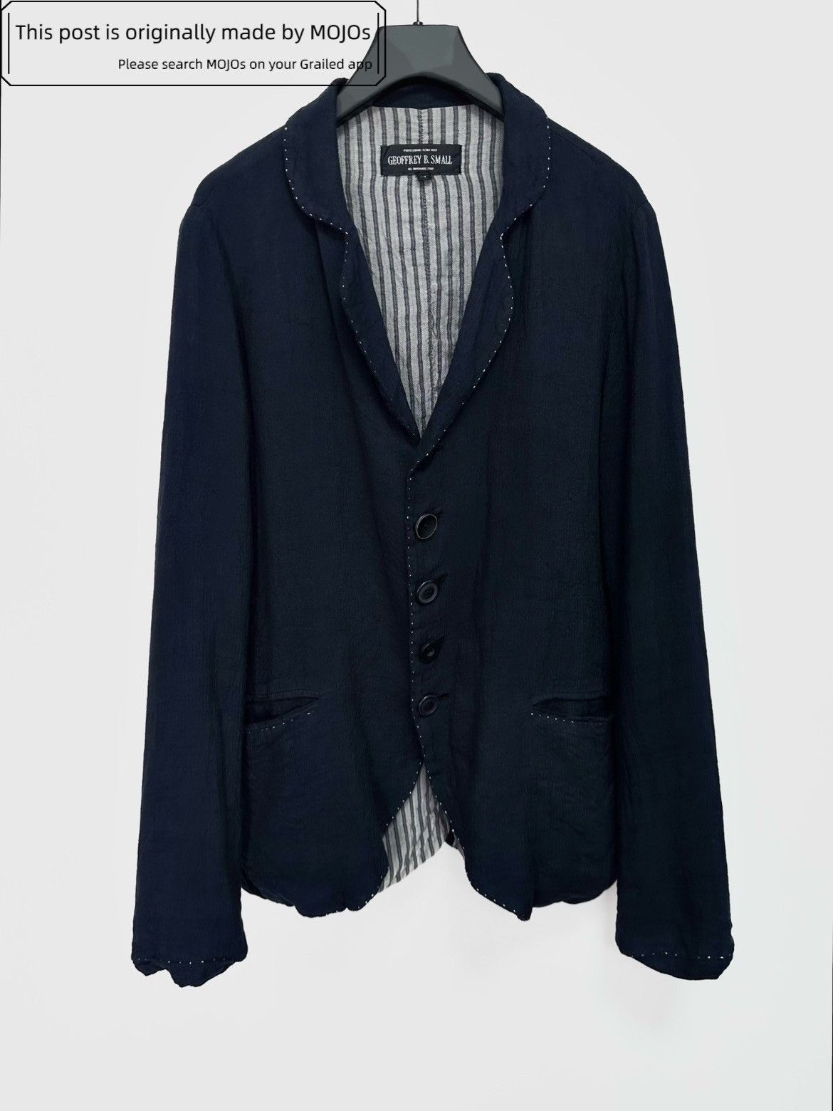 Geoffrey B. Small Geoffrey B Small Luigi Parisotto Linen & Silk Jacket Size US M / EU 48-50 / 2 - 1 Thumbnail