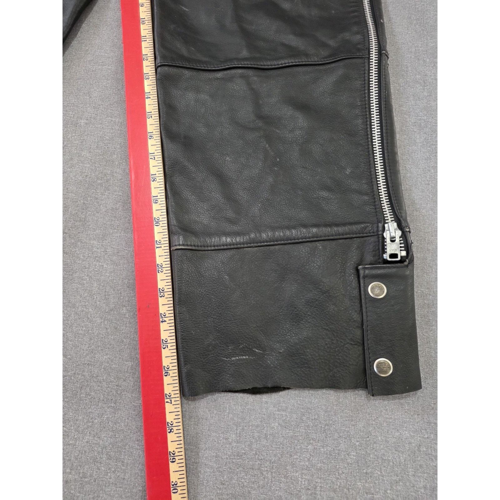 Harley Davidson Vintage Harley Davidson Leather Mens Chaps Black Size XLarge Size US 40 / EU 56 - 4 Thumbnail