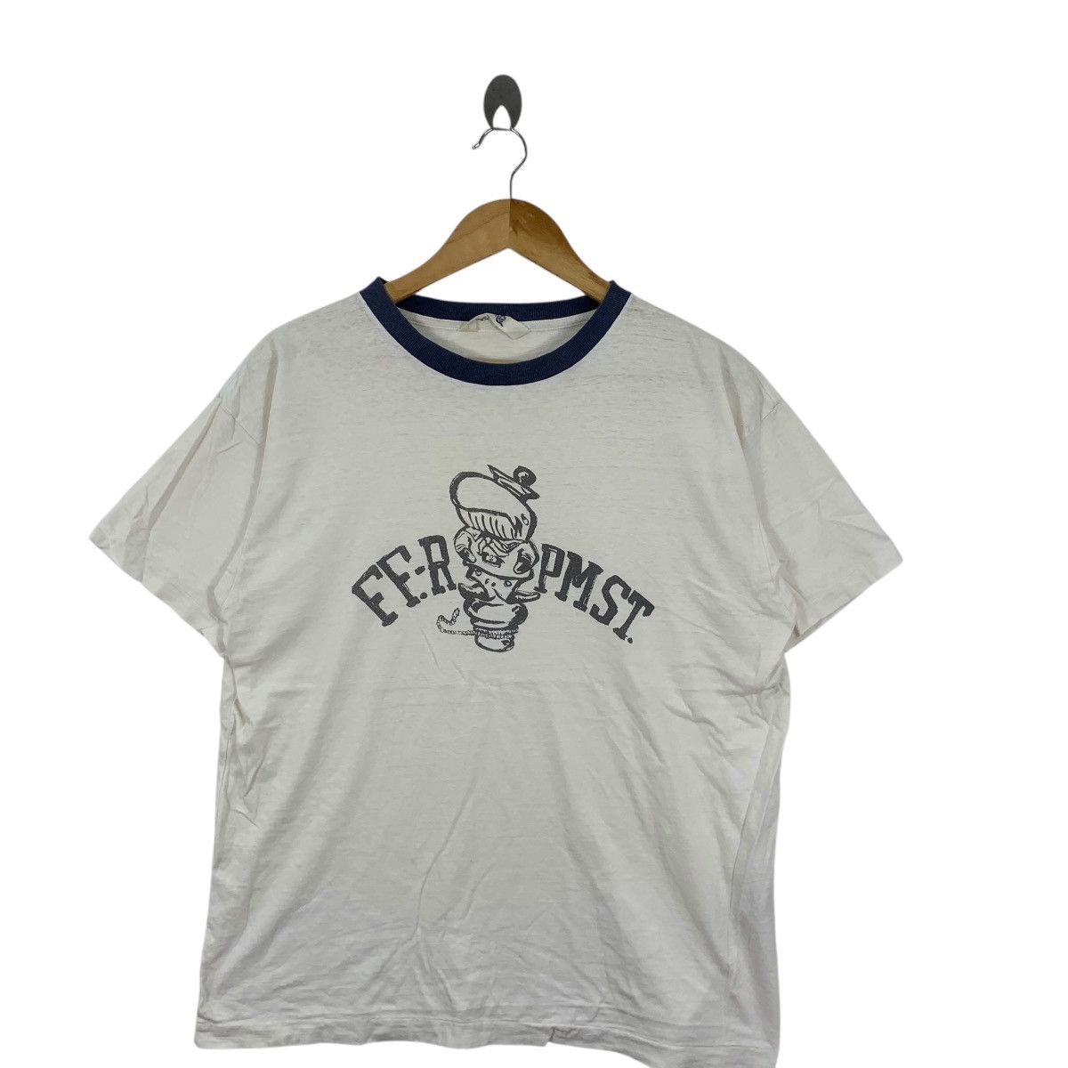 45rpm Vintage 45RPM 45 RPM JAPAN STUDIO Ringer Tee Shirt Top Size M / US 6-8 / IT 42-44 - 4 Thumbnail