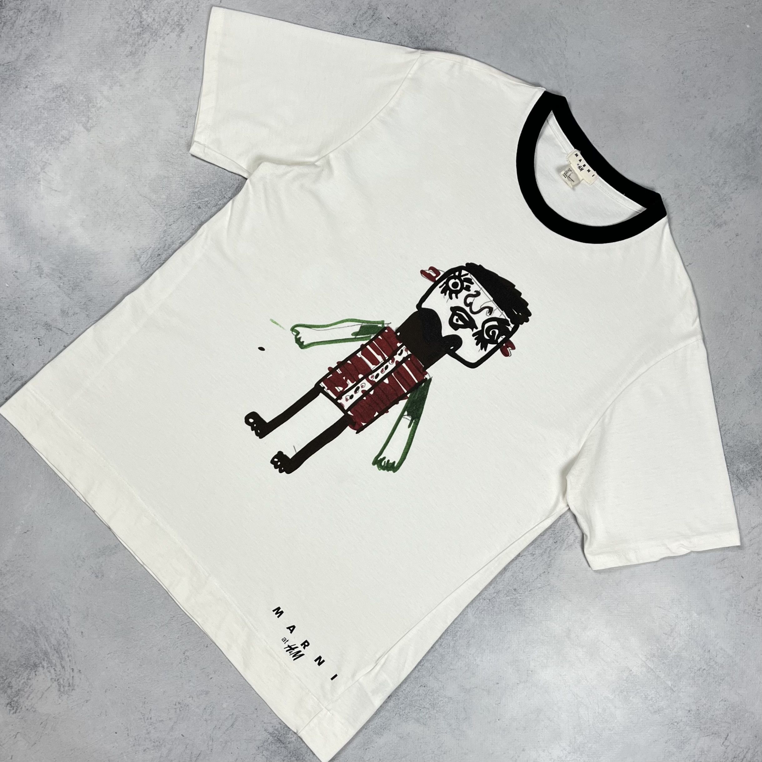 Marni Marni For H&M Art Big Logo T Shirt SS12 Size US L / EU 52-54 / 3 - 1 Thumbnail