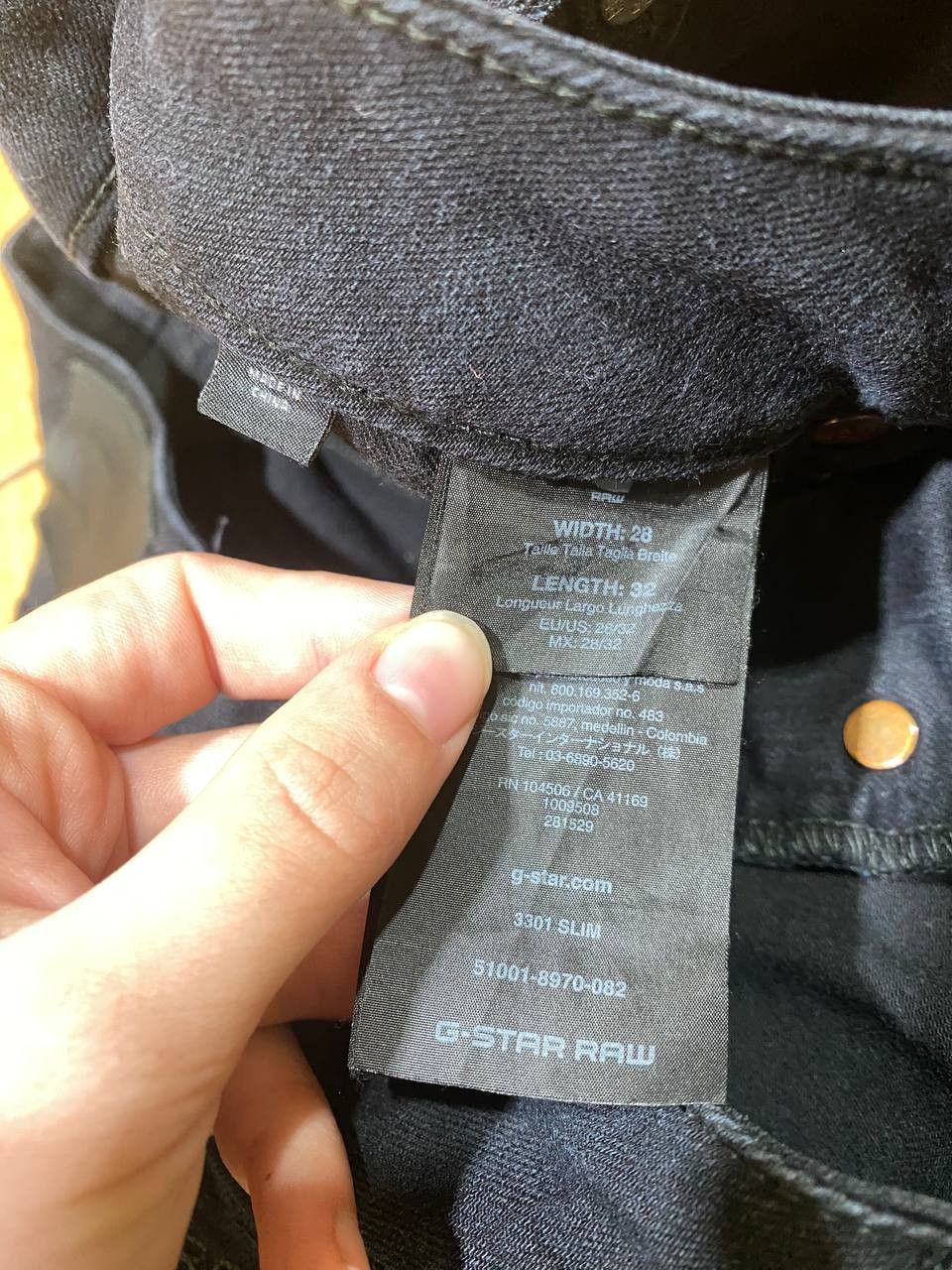 G-Star G-Star 3301 Slim Denim Jeans Size US 28 / EU 44 - 3 Thumbnail