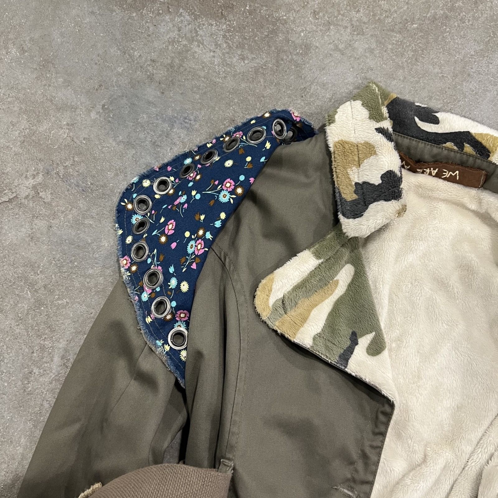 Vintage Y2K WE-R We Are Angels Cropped Army Jacket 9835AC Size XS / US 0-2 / IT 36-38 - 7 Thumbnail