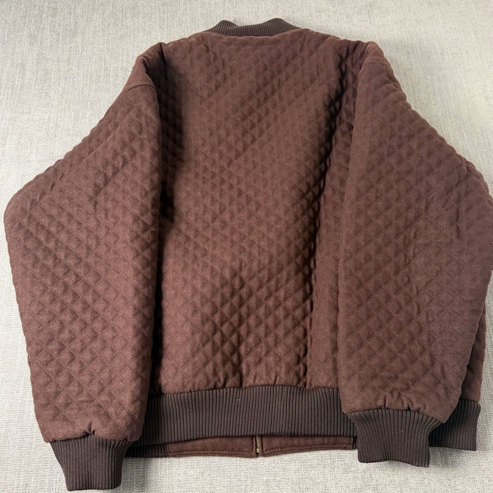 Pelle Pelle VINTAGE Pelle Pelle Wool Blend Jacket Bomber 5XL BIG & TALL Brown Mens Size US XXL / EU 58 / 5 - 2 Thumbnail
