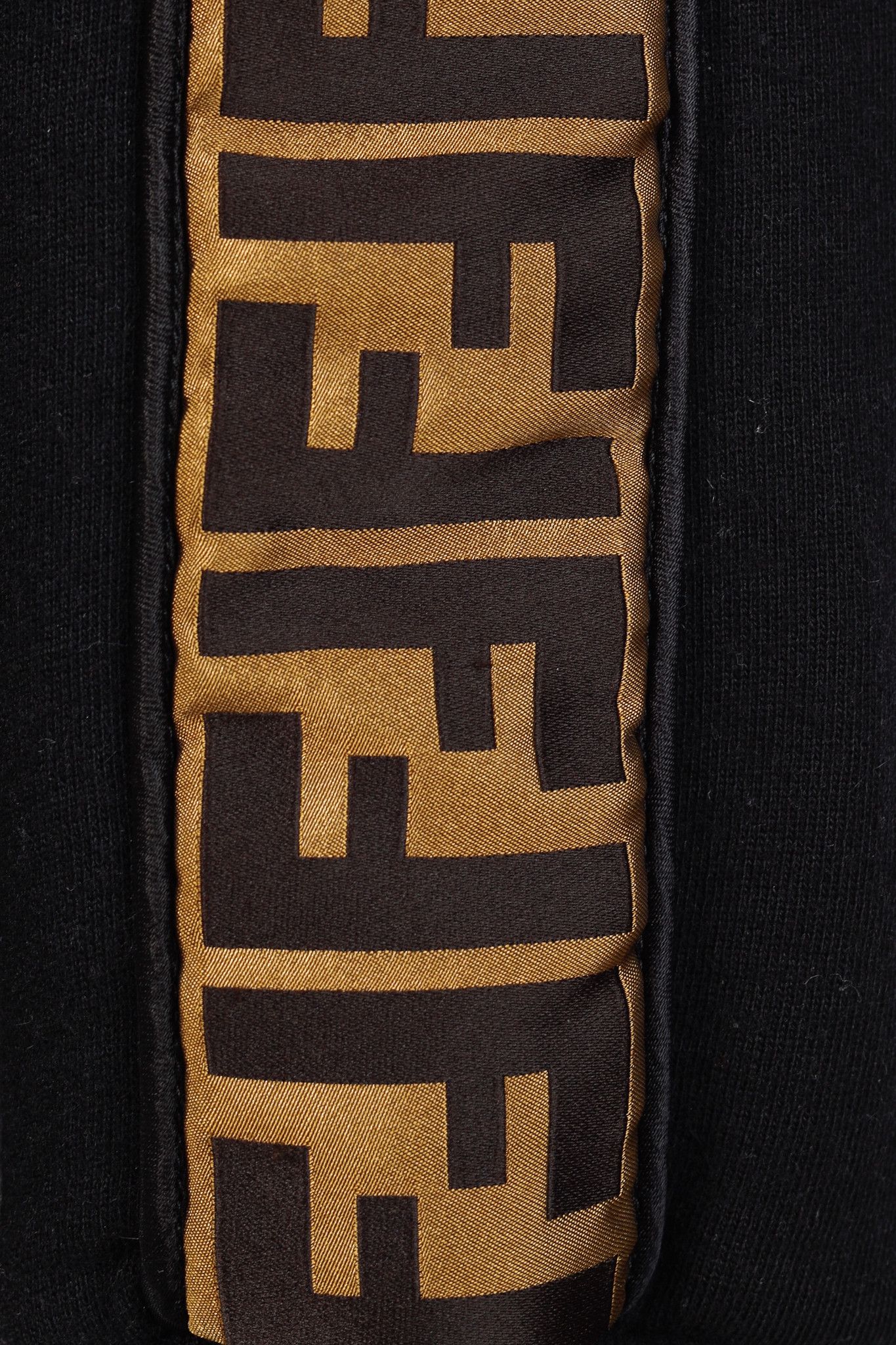 Fendi Fendi Black Taped FF Motif Hooded Sweatshirt Size US S / EU 44-46 / 1 - 7 Thumbnail