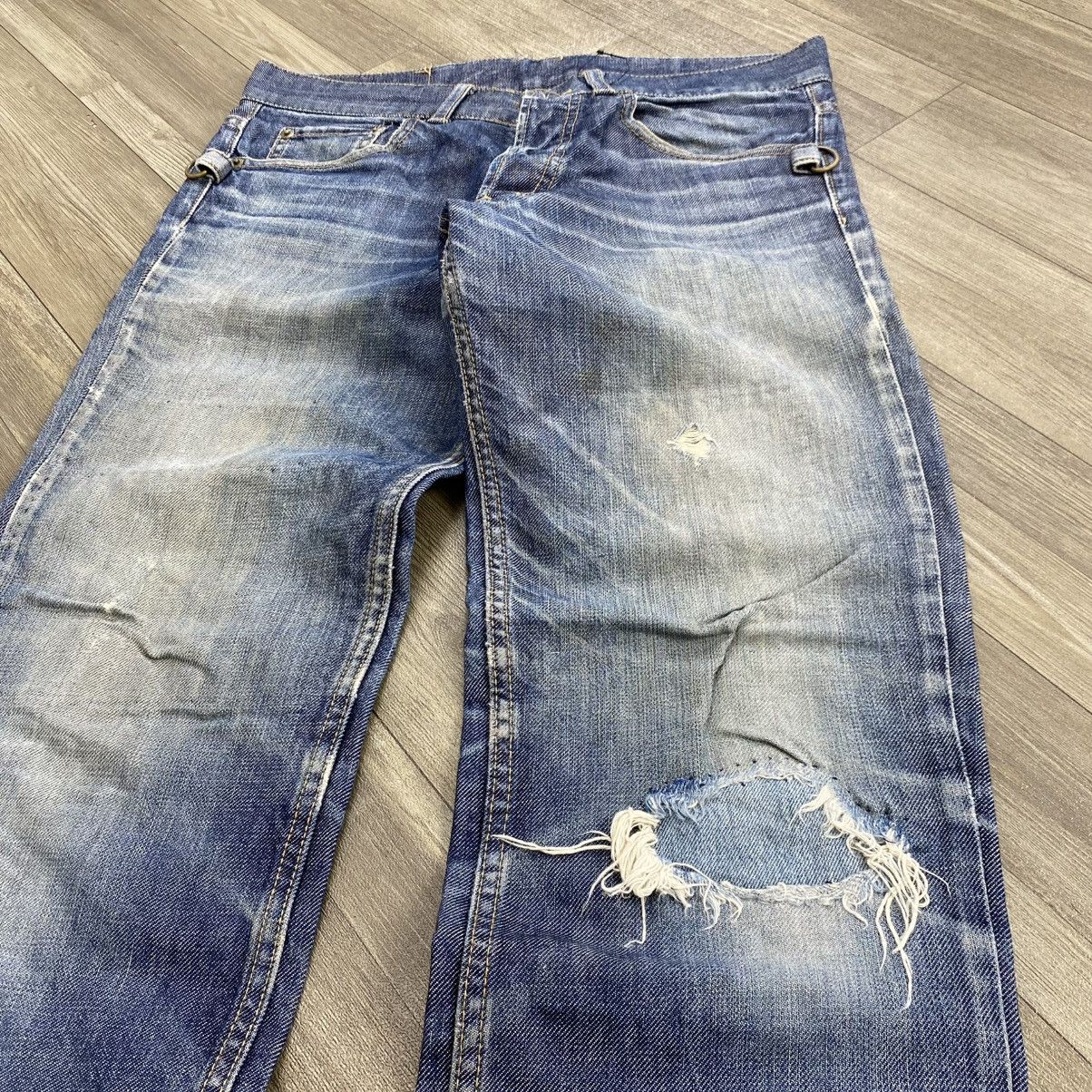 Beauty Beast 90s Beauty Beast Distressed Punk Lgb Goa Grunge Denim Pants Size US 32 / EU 48 - 4 Thumbnail