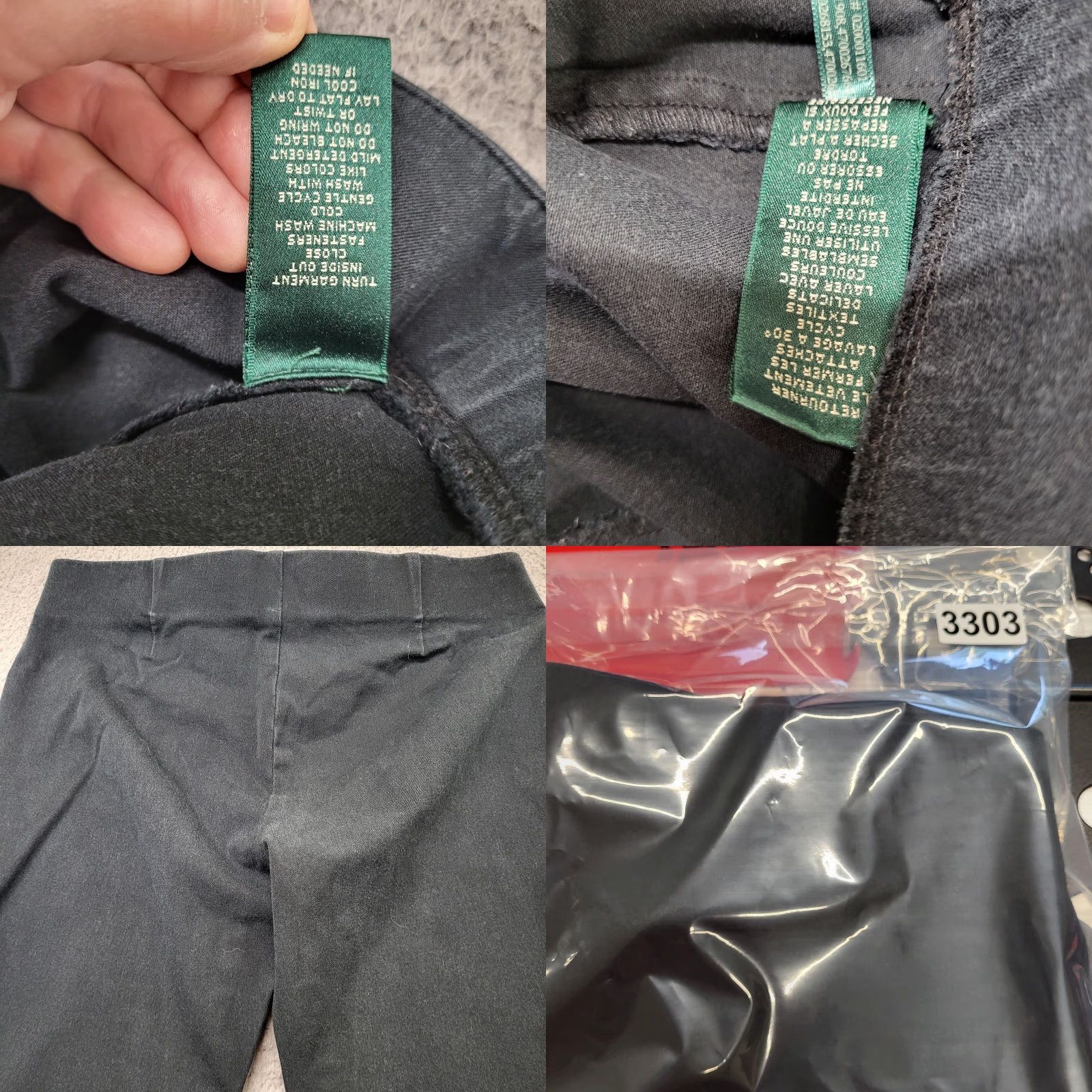 Ralph Lauren RALPH LAUREN LRL Pants Women's Size 8 Black Straight Jeans Stretch 30x26 Denim Slim Fit Size 30" / US 8 / IT 44 - 8 Thumbnail