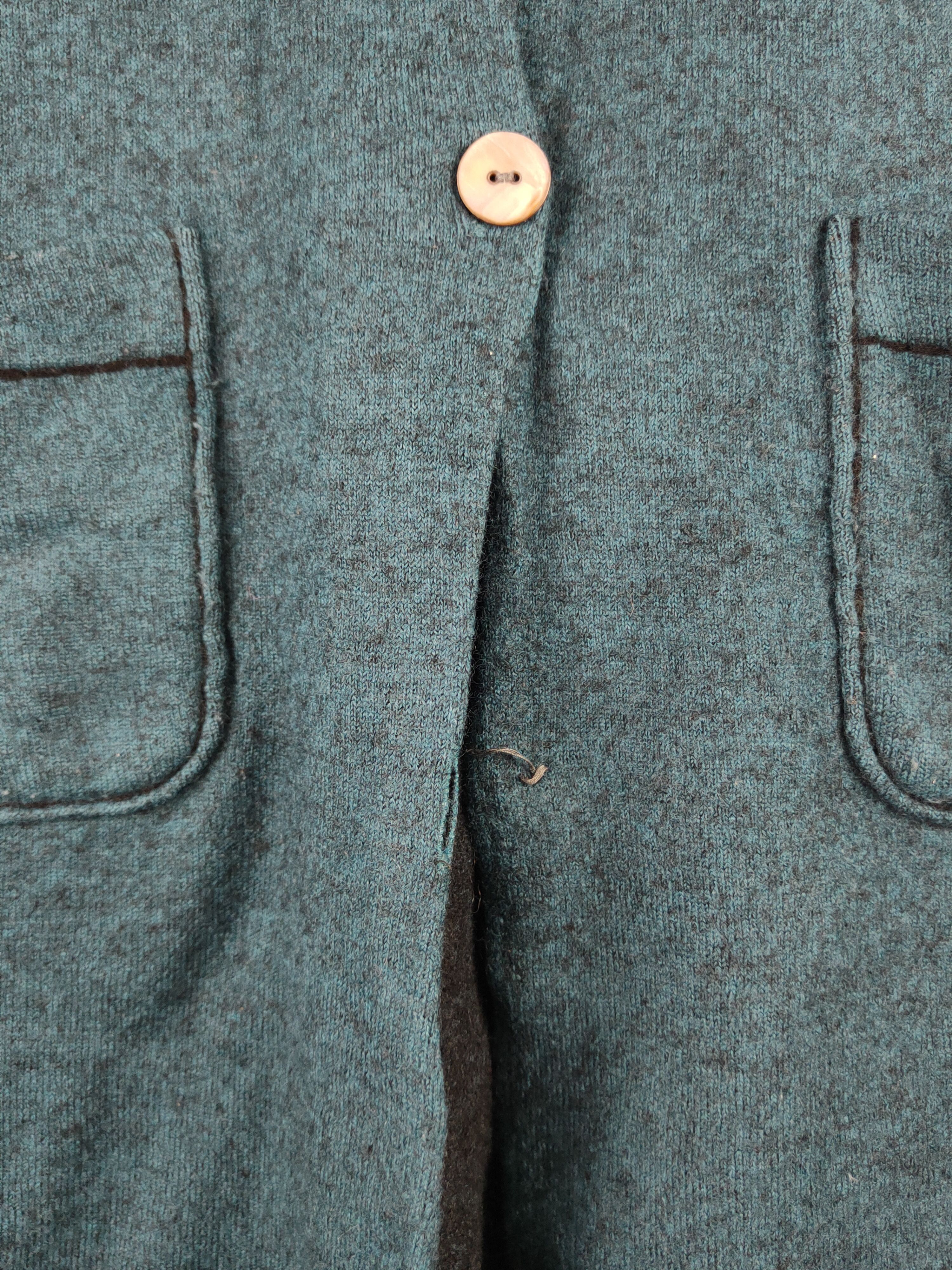 Japanese Brand DL LA Charmer Green Vintage Long Cardigans #46-526 Size M / US 6-8 / IT 42-44 - 3 Thumbnail