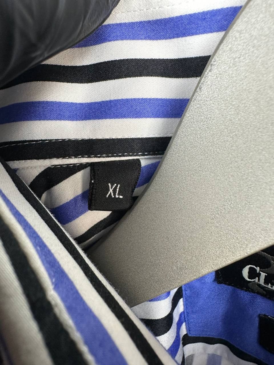 Other Claudio Lugli Slim Cut Striped Cotton Poplin Shirt Size US XL / EU 56 / 4 - 12 Thumbnail