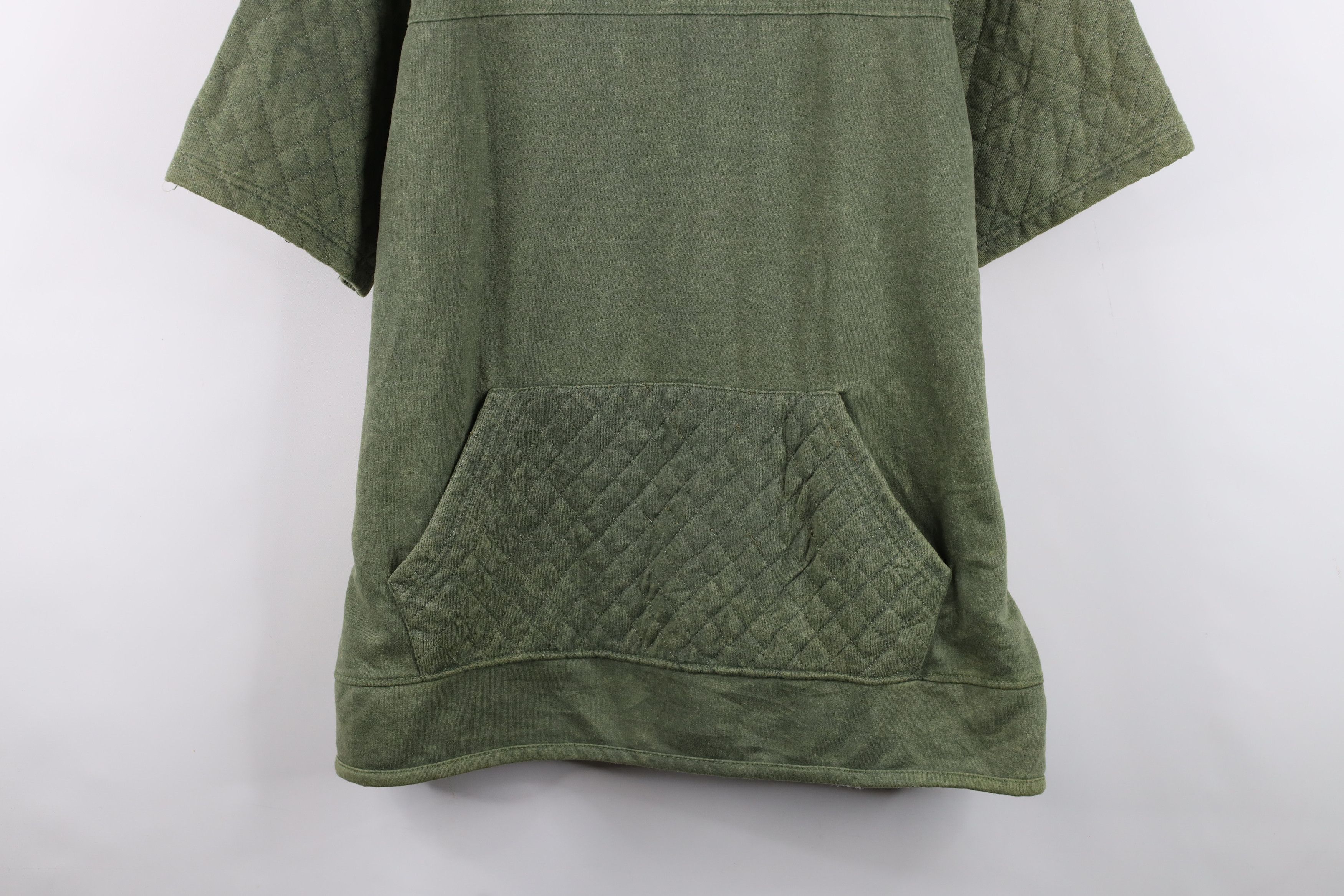 Enyce Vintage Y2K Enyce Streetwear Quilted Short Sleeve Hoodie Size US XL / EU 56 / 4 - 3 Thumbnail