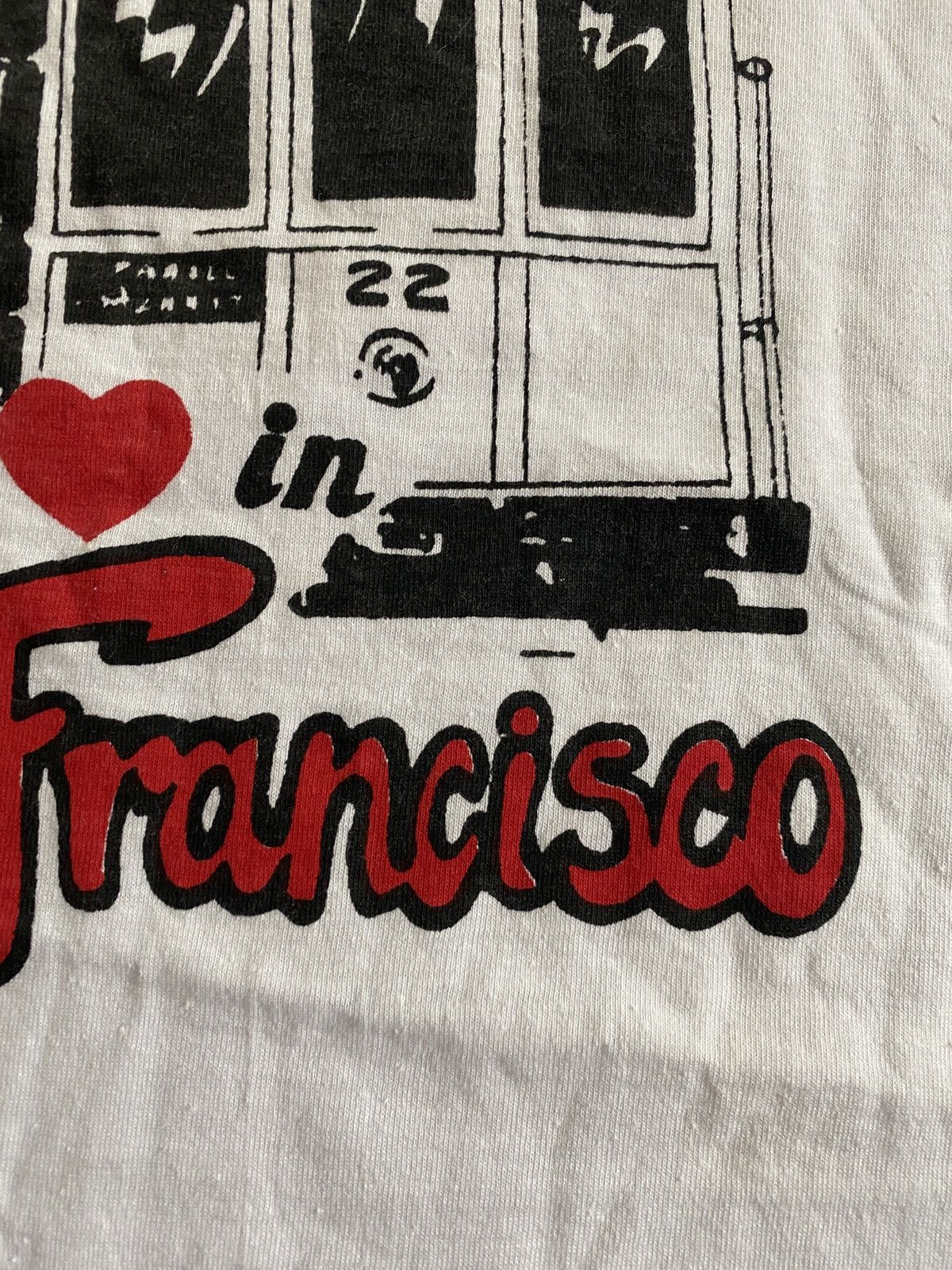 Vintage Vintage 70’s/80’s Left ❤️ in San Francisco Single Stitch Tee Size US M / EU 48-50 / 2 - 4 Thumbnail