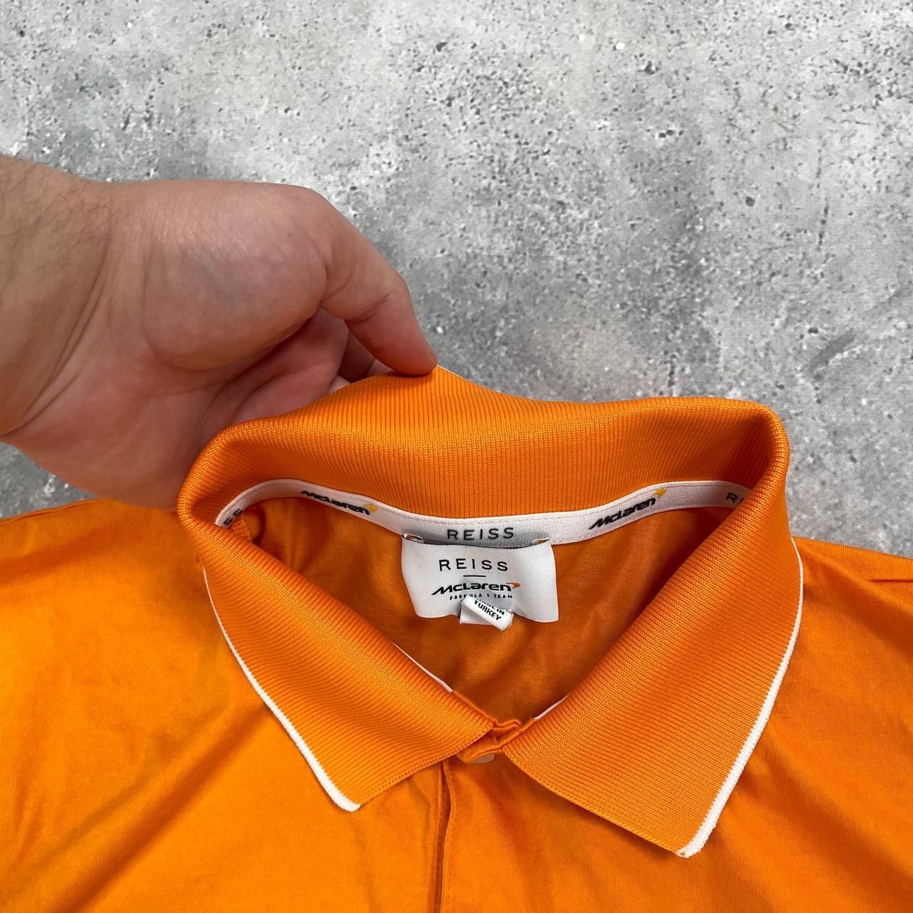 Reiss REISS x McLaren F1 Crypto Polo Shirt Orange Size L Size US L / EU 52-54 / 3 - 8 Thumbnail