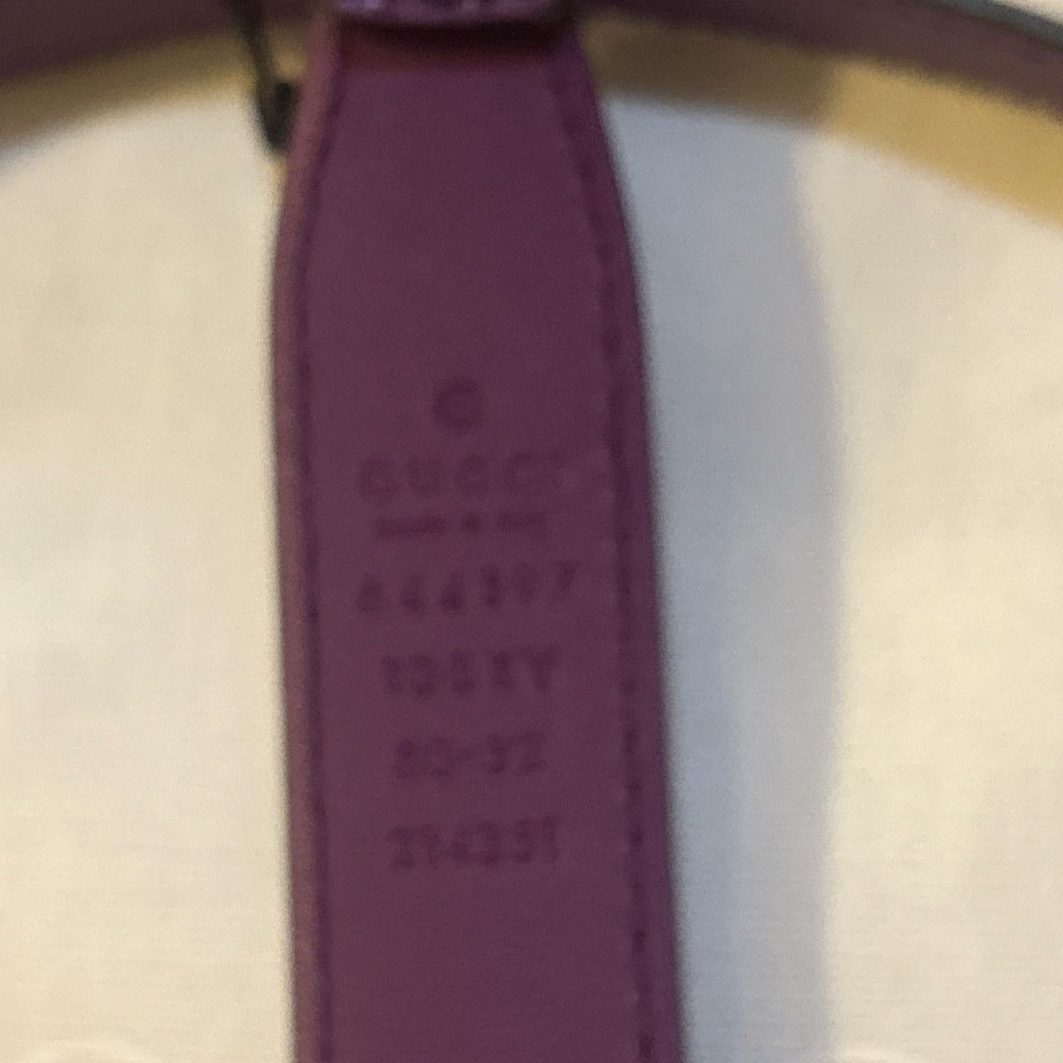 Gucci Gucci Horsebit Leather Belt Purple size 80 Size ONE SIZE - 4 Thumbnail