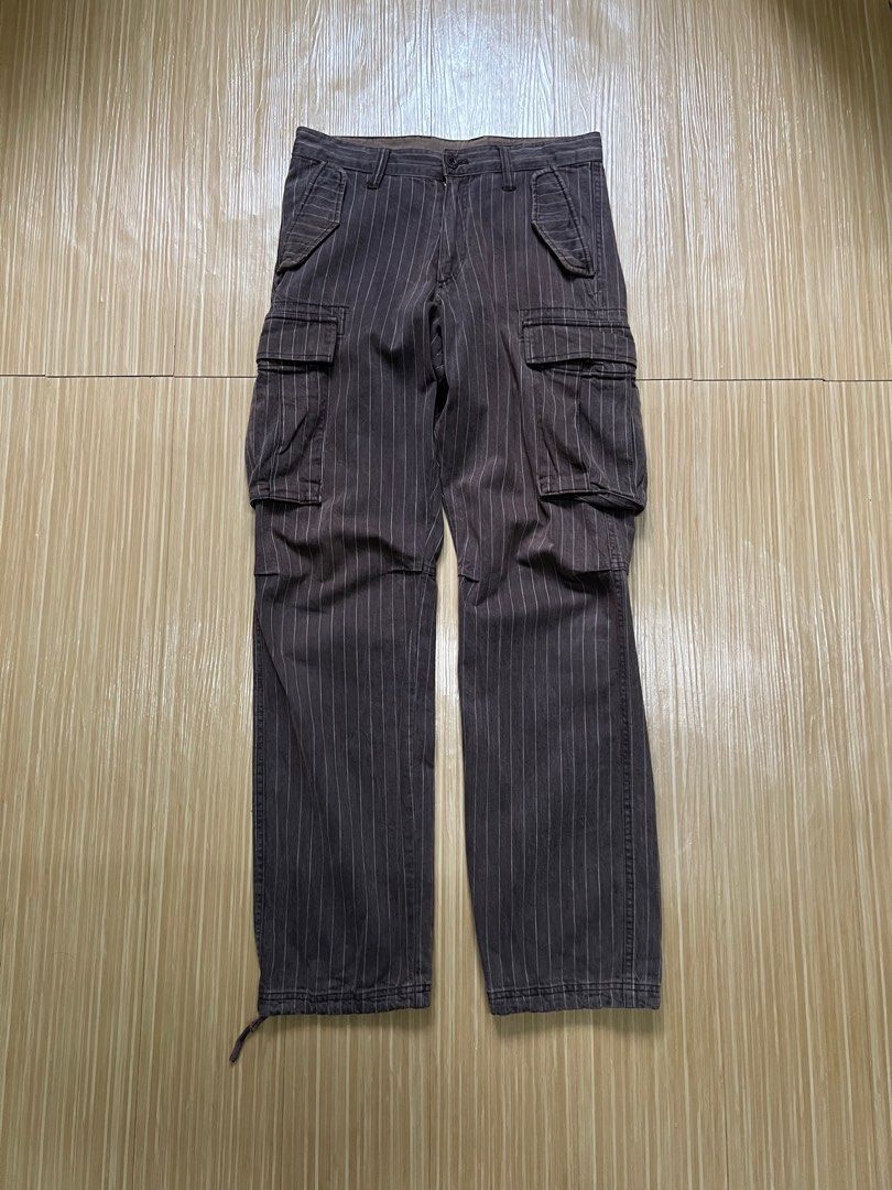 Japanese Brand United Arrows Striped Tactical Multipocket Parachute Cargo Size US 29 - 2 Thumbnail