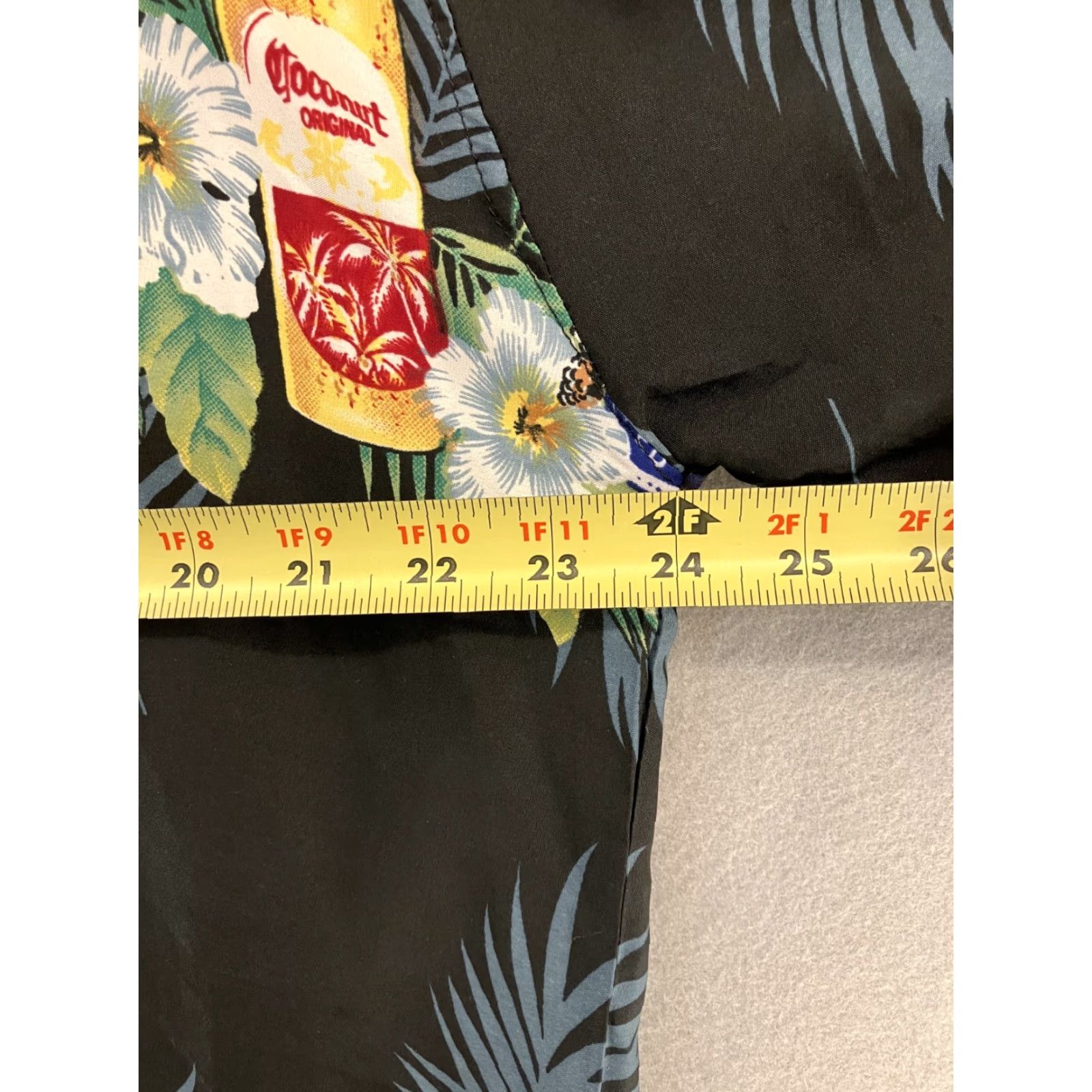 CO Pacific & Co Black Hawaiian Shirt Mens XL Floral and Beer Bottles Print Shirt Pacific & Co XL Black Floral Beach Hawaiian Drinks Print Mens Size US XL / EU 56 / 4 - 4 Thumbnail