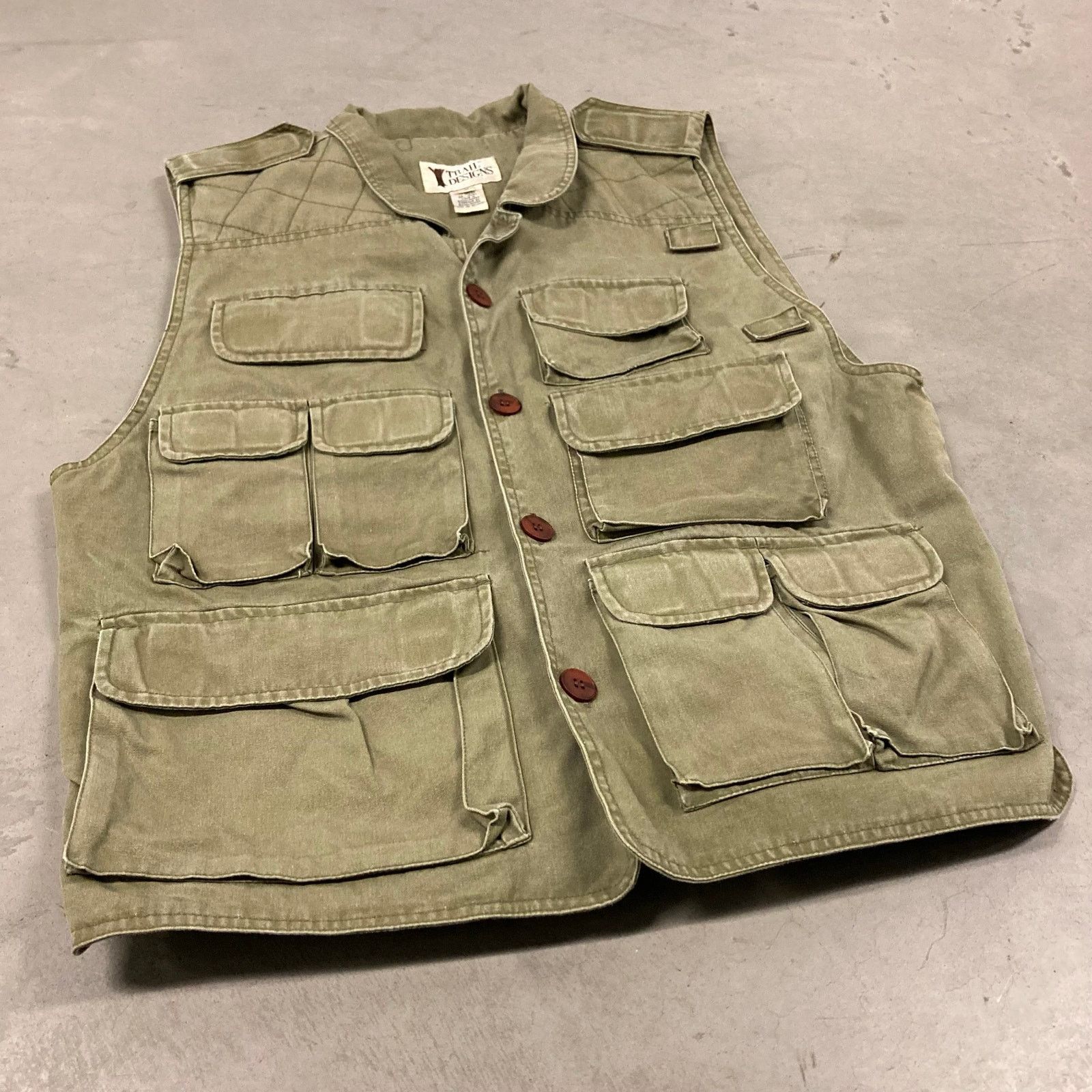 Vintage vintage 90s tactical cargo vest jacket Size US M / EU 48-50 / 2 - 1 Thumbnail
