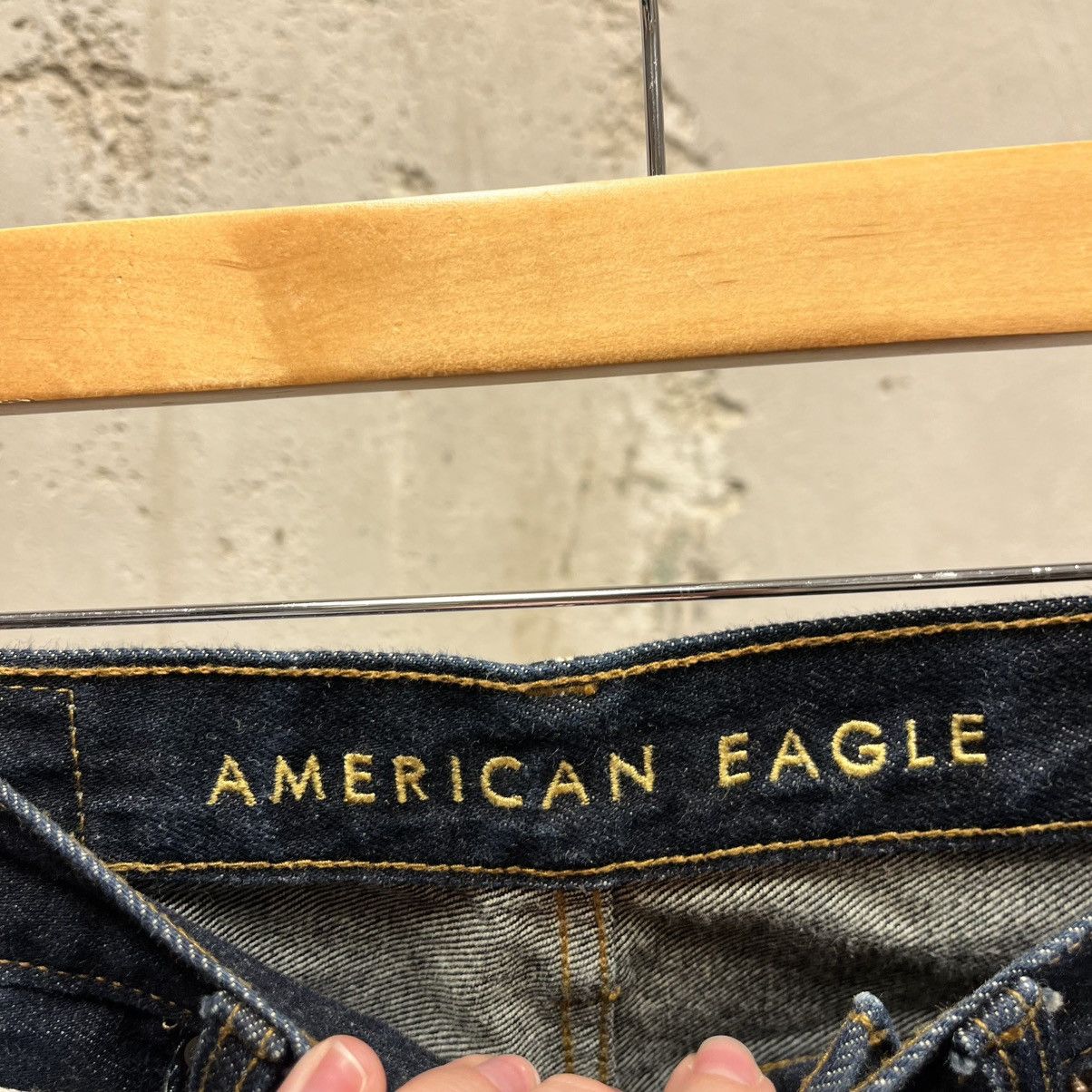 American Eagle Outfitters American Eagle Selvedge Raw Denim Relaxed Taper Jeans 29x32 Size US 29 - 3 Thumbnail
