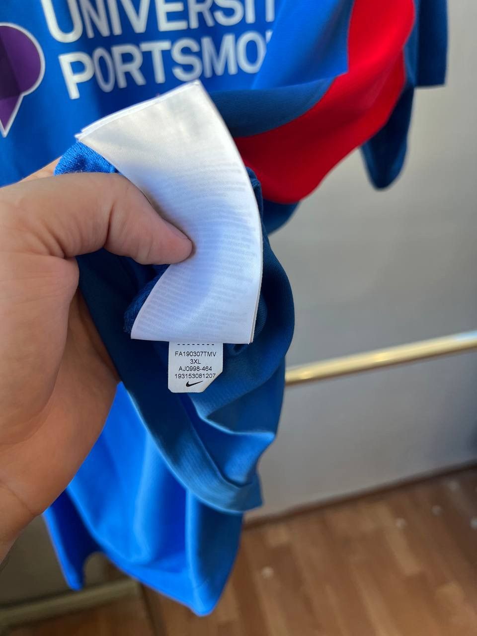Nike 2019/20 PORTSMOUTH FC HOME SOCCER FOOTBALL JERSEY SHIRT 3XL Size US XXL / EU 58 / 5 - 8 Thumbnail