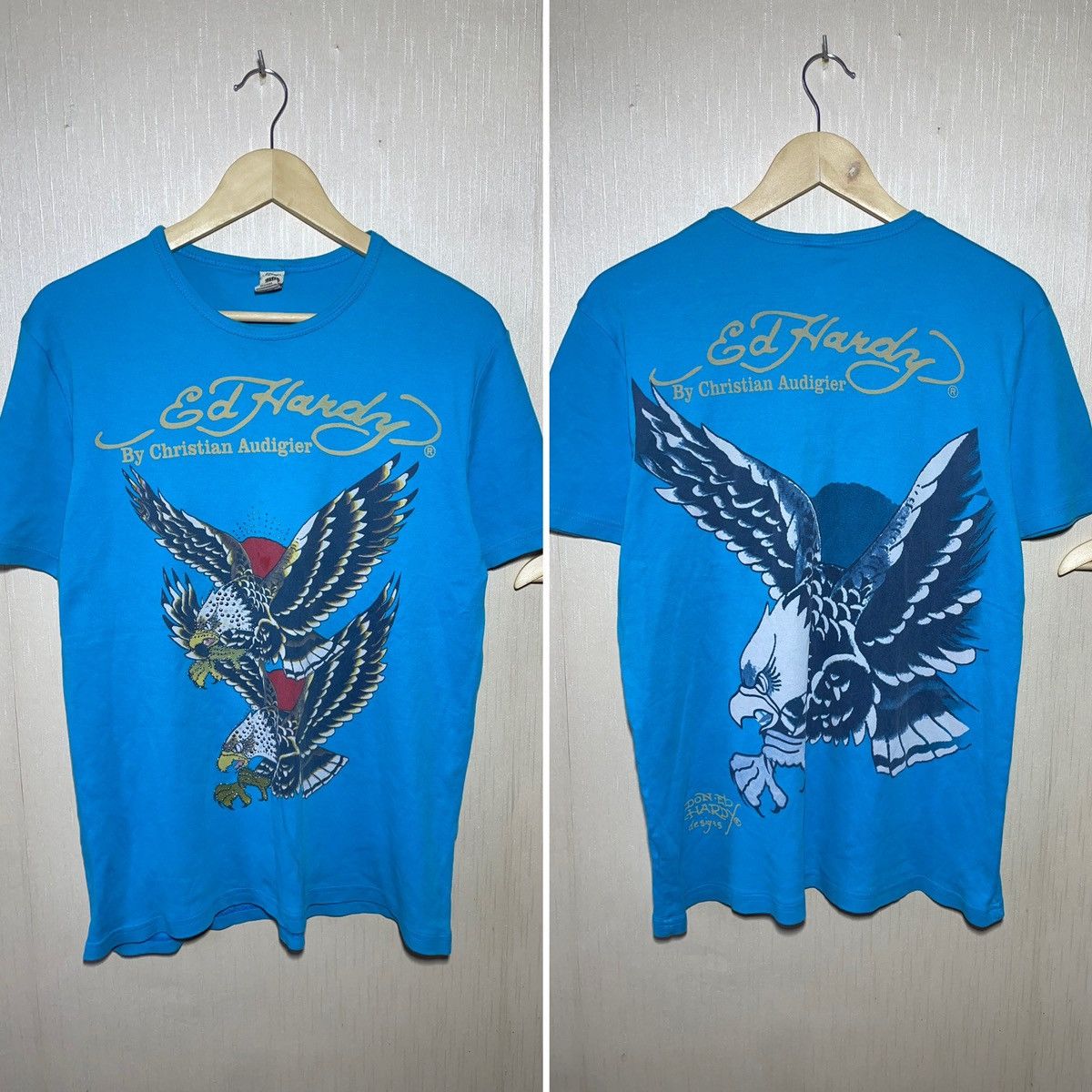 Ed Hardy × Vintage Ed Hardy vintage streetwear T shirt Size US L / EU 52-54 / 3 - 1 Thumbnail