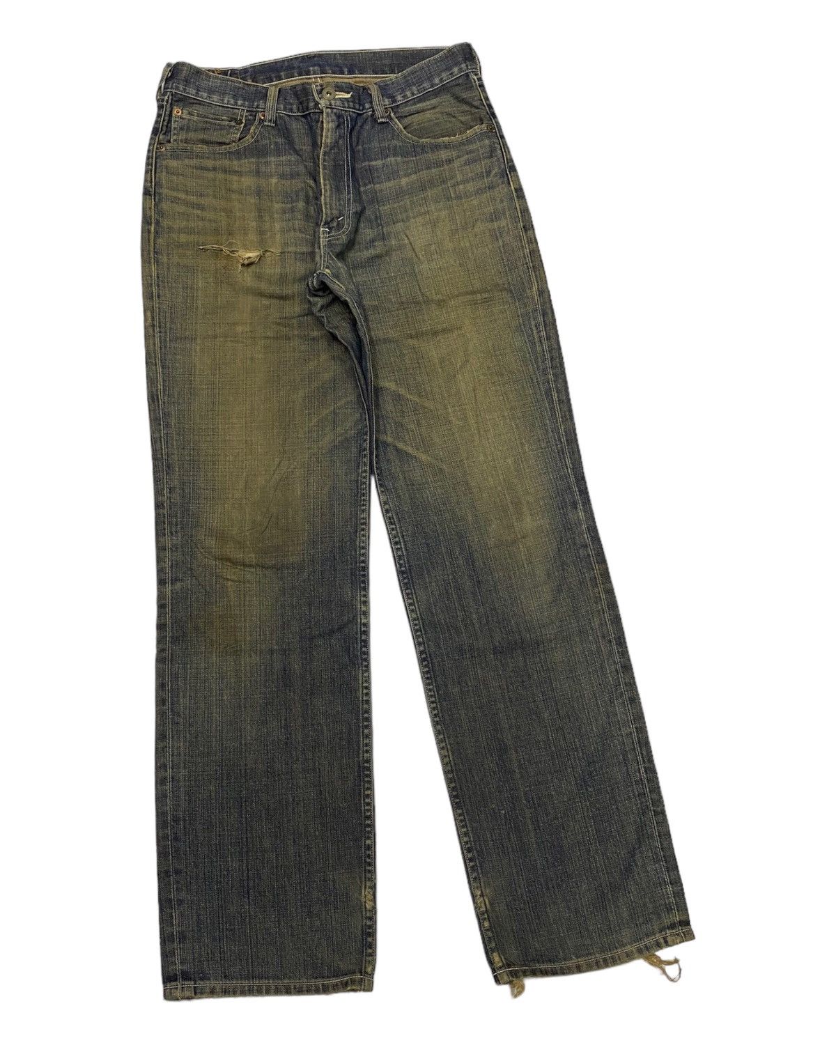 JNCO × Levi's × Vintage 🔥LEVIS 502 RUSTY BAGGY DISTRESSED DENIM JEANS Size US 30 / EU 46 - 2 Thumbnail