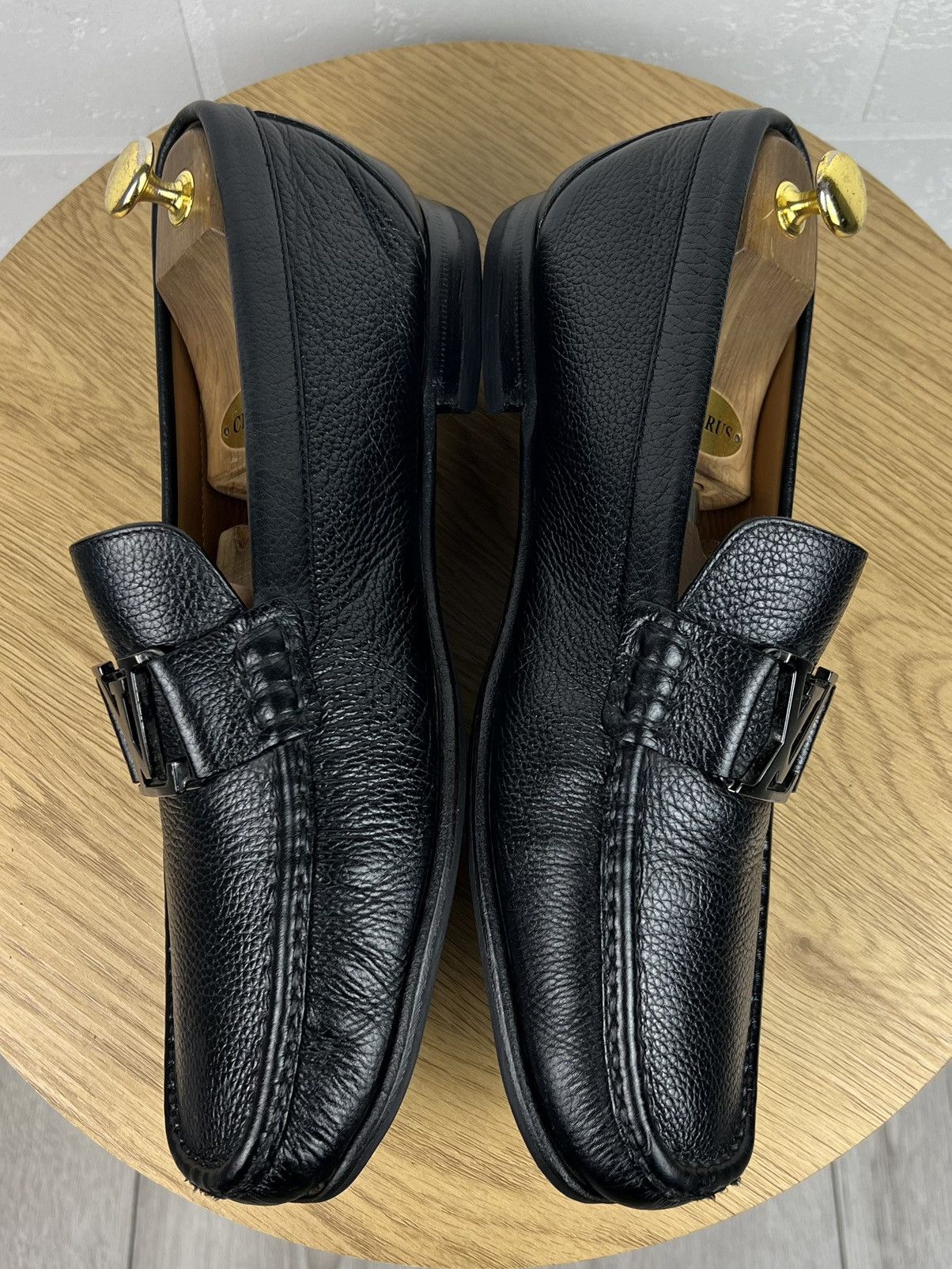 Louis Vuitton LOUIS VUITTON Loafers Leather Shoes MONTAIGNE LV Metal Logo Size US 9 / EU 42 - 8 Thumbnail