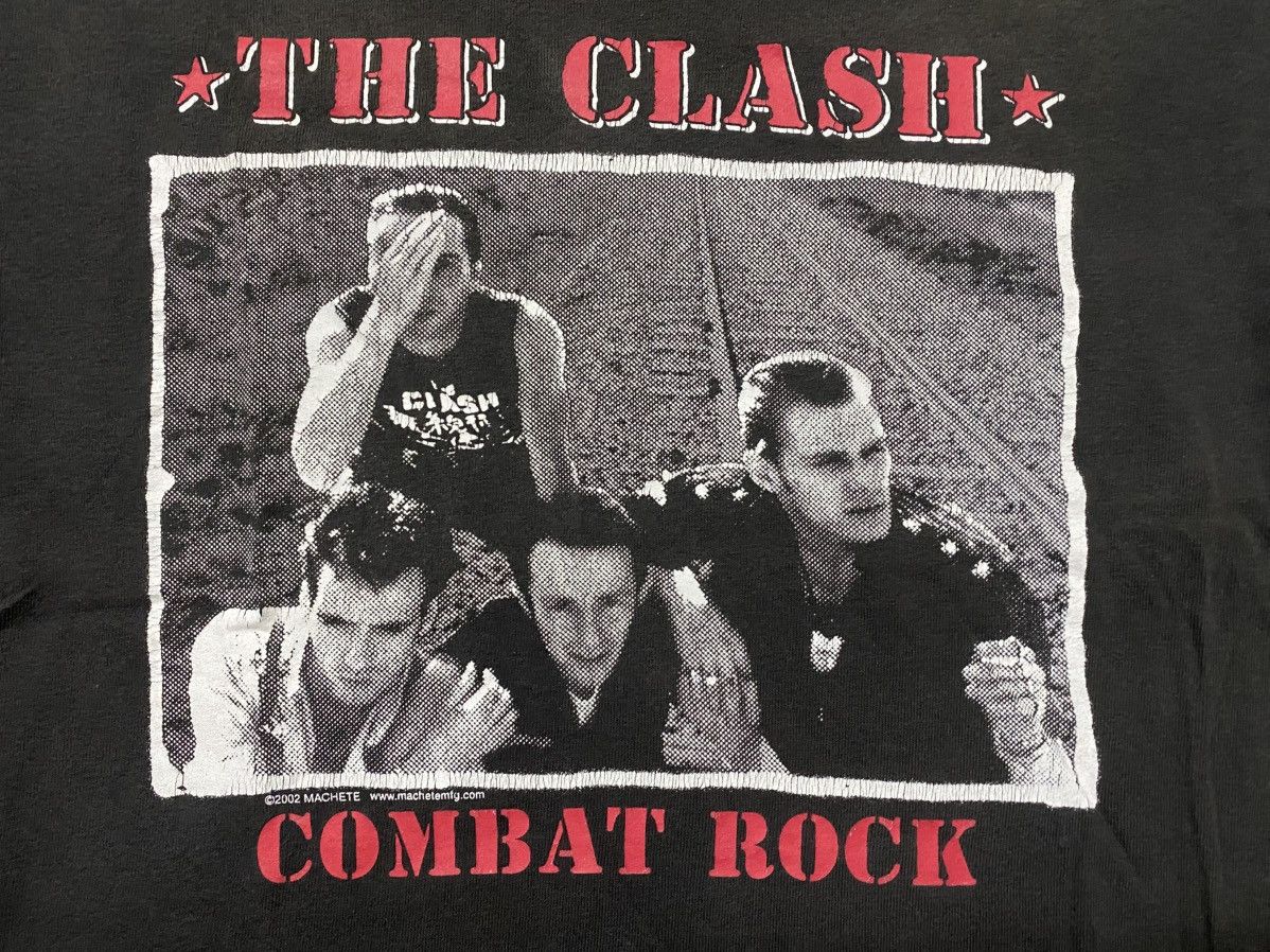 Band Tees × Vintage Vintage The Clash Combat Rock Album Tees Size US XS / EU 42 / 0 - 2 Thumbnail