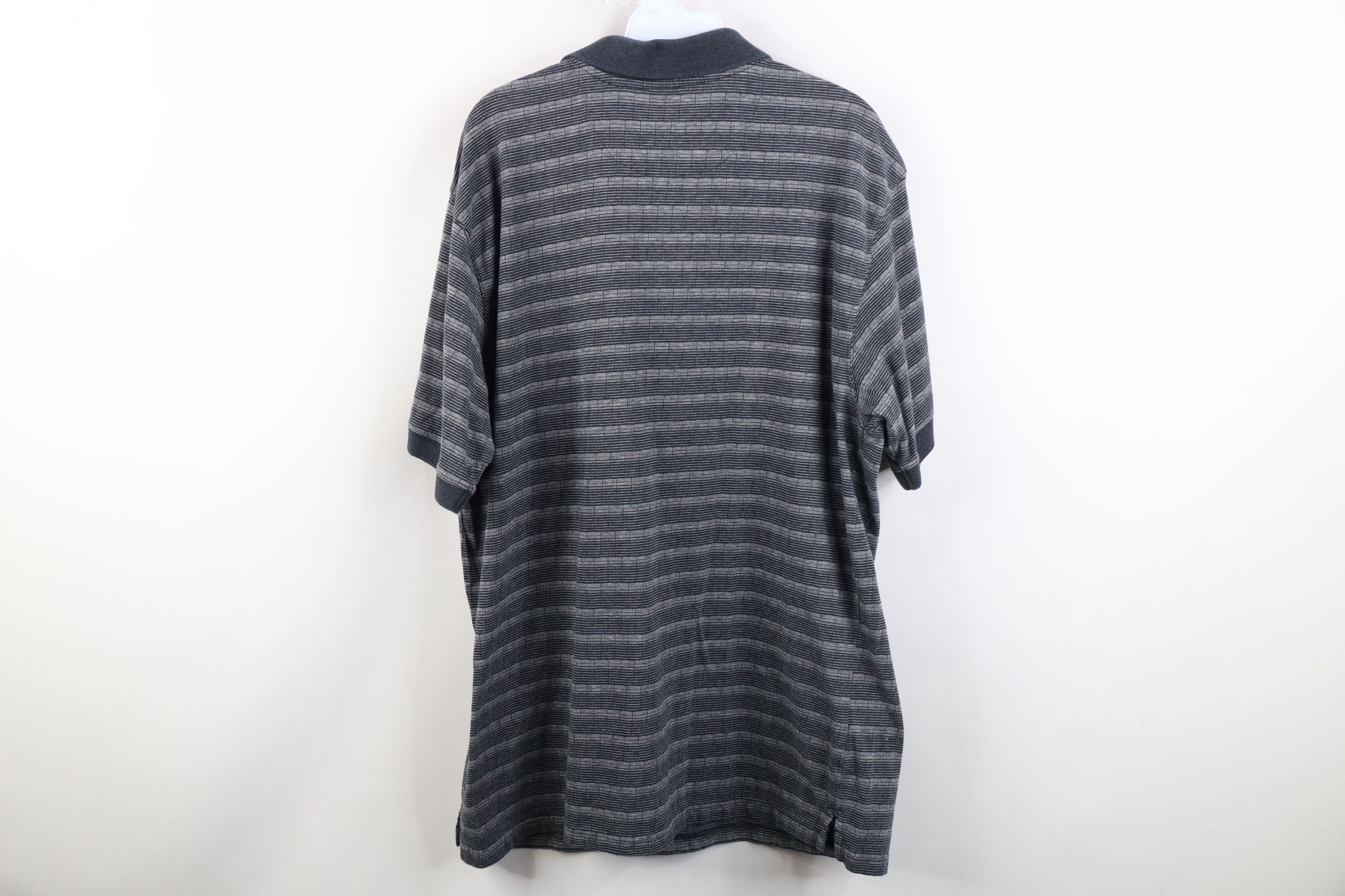 Vintage Vintage 90s Streetwear Knit Collared Golf Polo Shirt Gray Size US XL / EU 56 / 4 - 8 Thumbnail