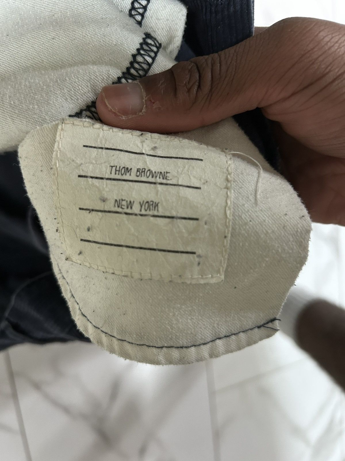 Thom Browne Thom Browne Navy Corduroy Pants (Size 1 / fits 30–31W) Size US 30 / EU 46 - 6 Thumbnail