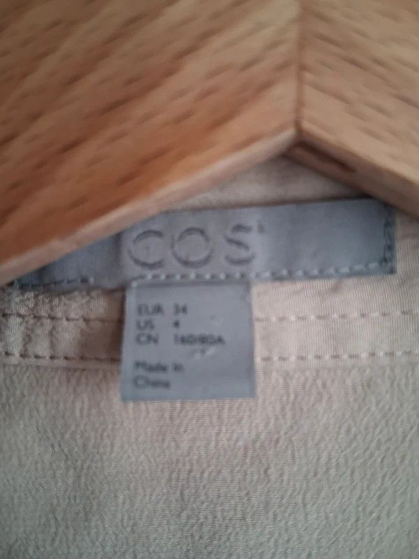Cos COS 100 % Silk Blouse Powder Pink Beige – Size 34 / XS Size XS / US 0-2 / IT 36-38 - 2 Thumbnail