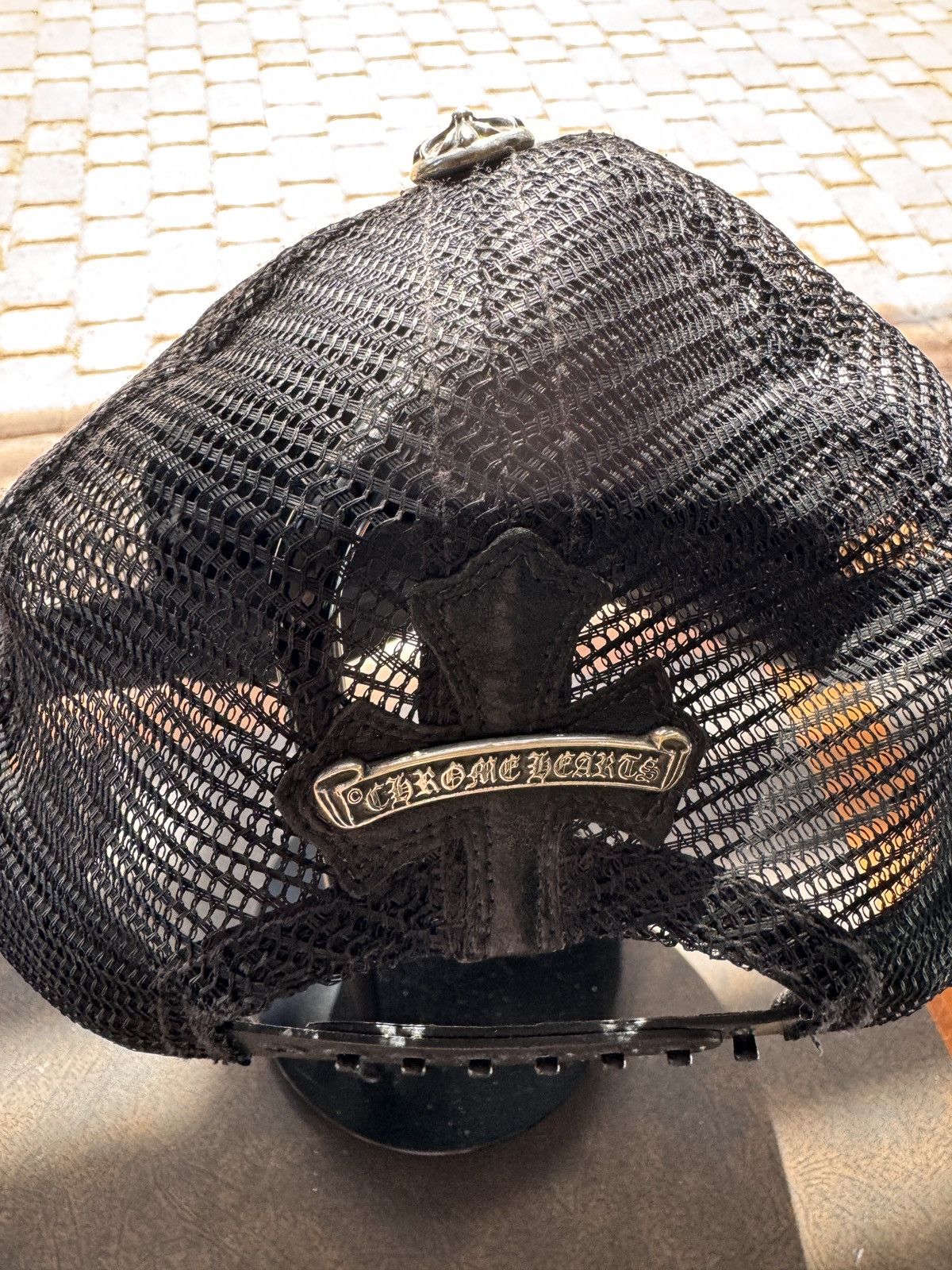 Chrome Hearts Chrome Hearts leather & mesh baseball hat Size ONE SIZE - 3 Thumbnail