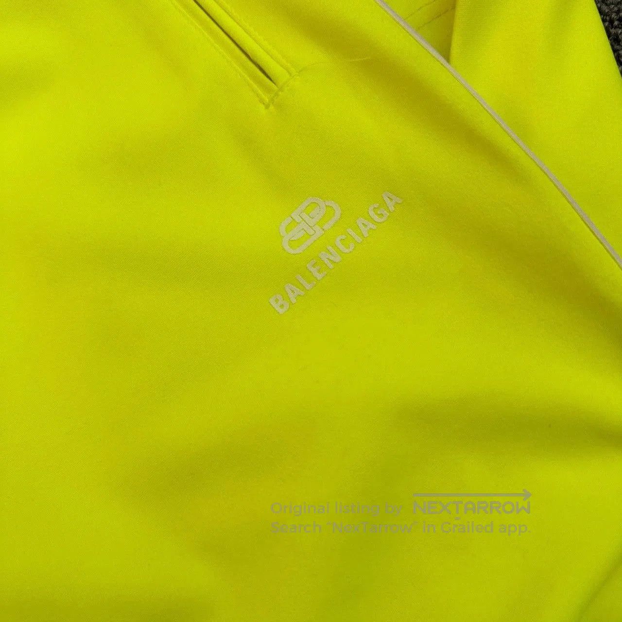 Balenciaga balenciaga logo print casual pants in yellow. Size US 34 / EU 50 - 2 Thumbnail