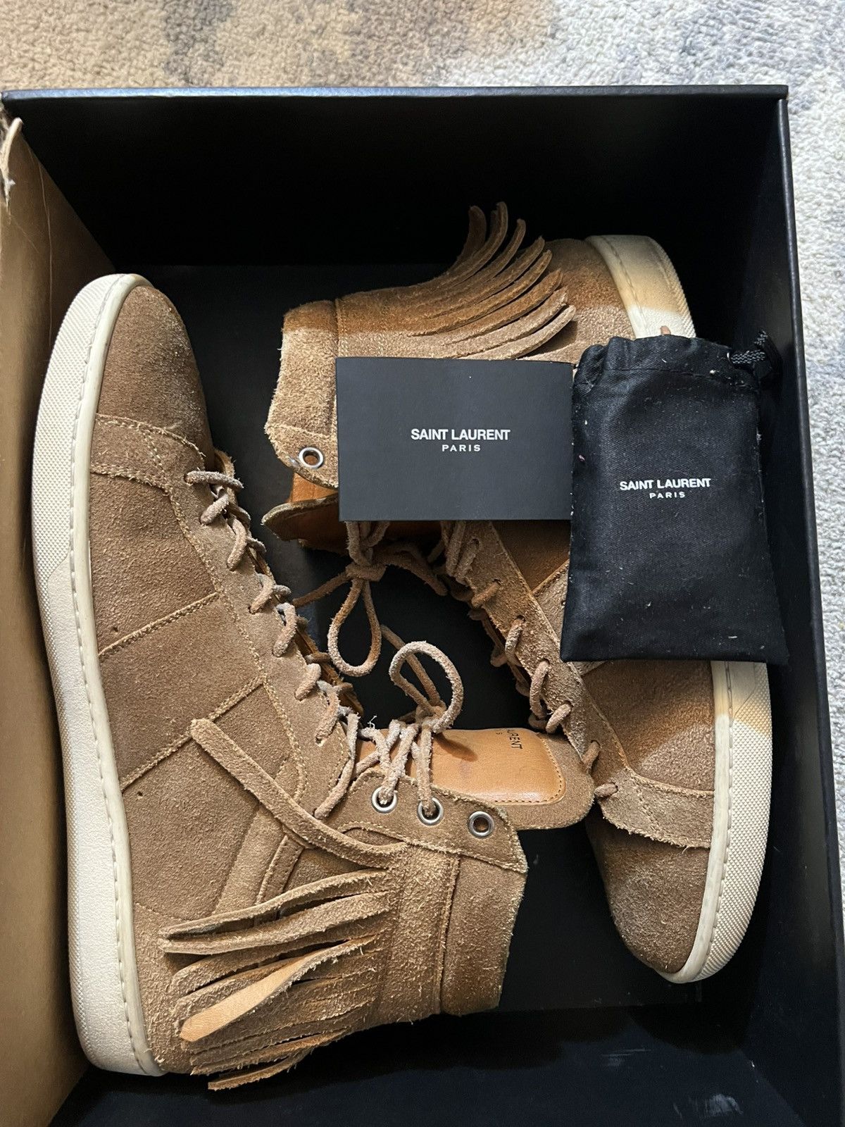 Hedi Slimane Hedi Slimane Brown Fringe sneaker Saint laurent Size US 11 / EU 44 - 7 Thumbnail