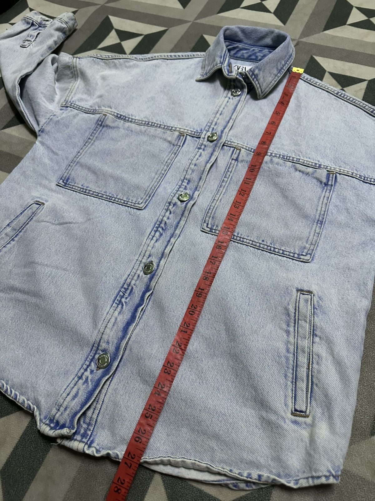 Zara Zara oversized denim jacket Size S / US 4 / IT 40 - 10 Thumbnail