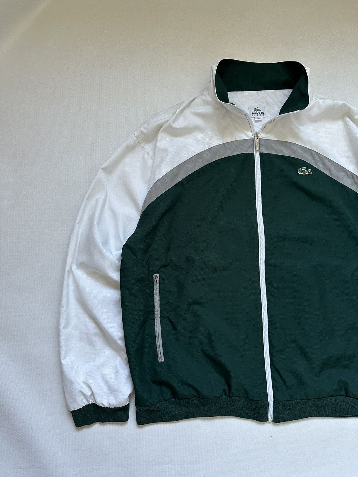 Lacoste Vintage Lacoste Full Zip Nylon Jacket Size US XL / EU 56 / 4 - 3 Thumbnail
