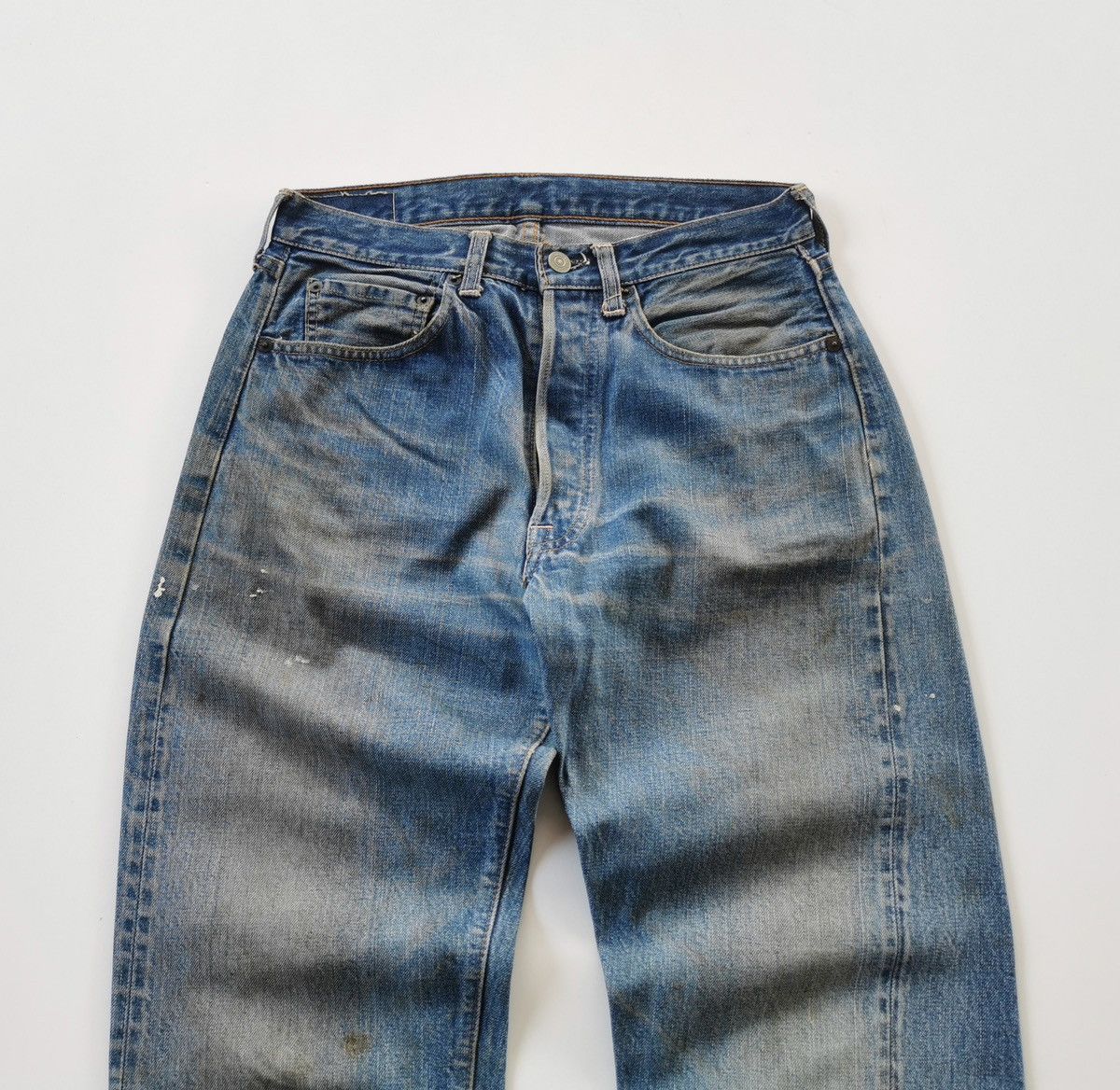 Levi's × Vintage Levis Vintage Rindem Top Button Stamp No 8 Selvedge Denim Size US 28 / EU 44 - 10 Thumbnail