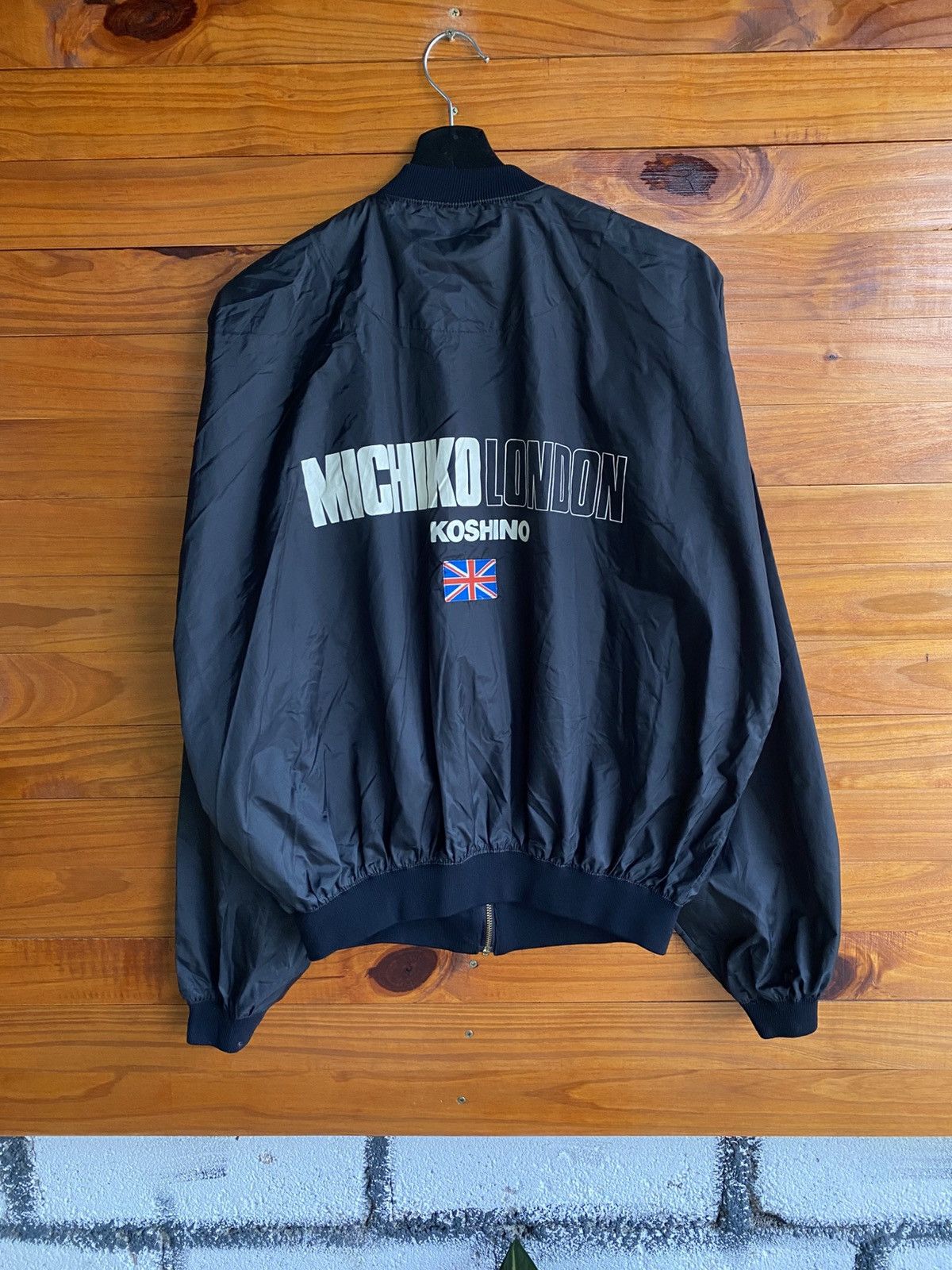 Vintage Michiko London Koshino Black Bomber Jacket Japan