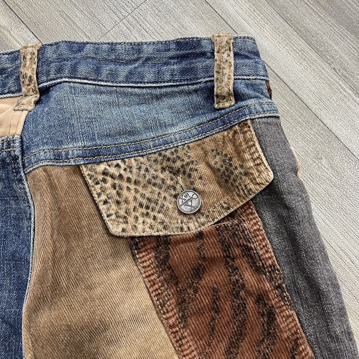 If Six Was Nine × Japanese Brand × Le Grande Bleu (L.G.B.) RARE🔥 XChromosomeinX Patchworked Leopard Denim Flare Jeans Size US 26 / EU 42 - 18 Thumbnail