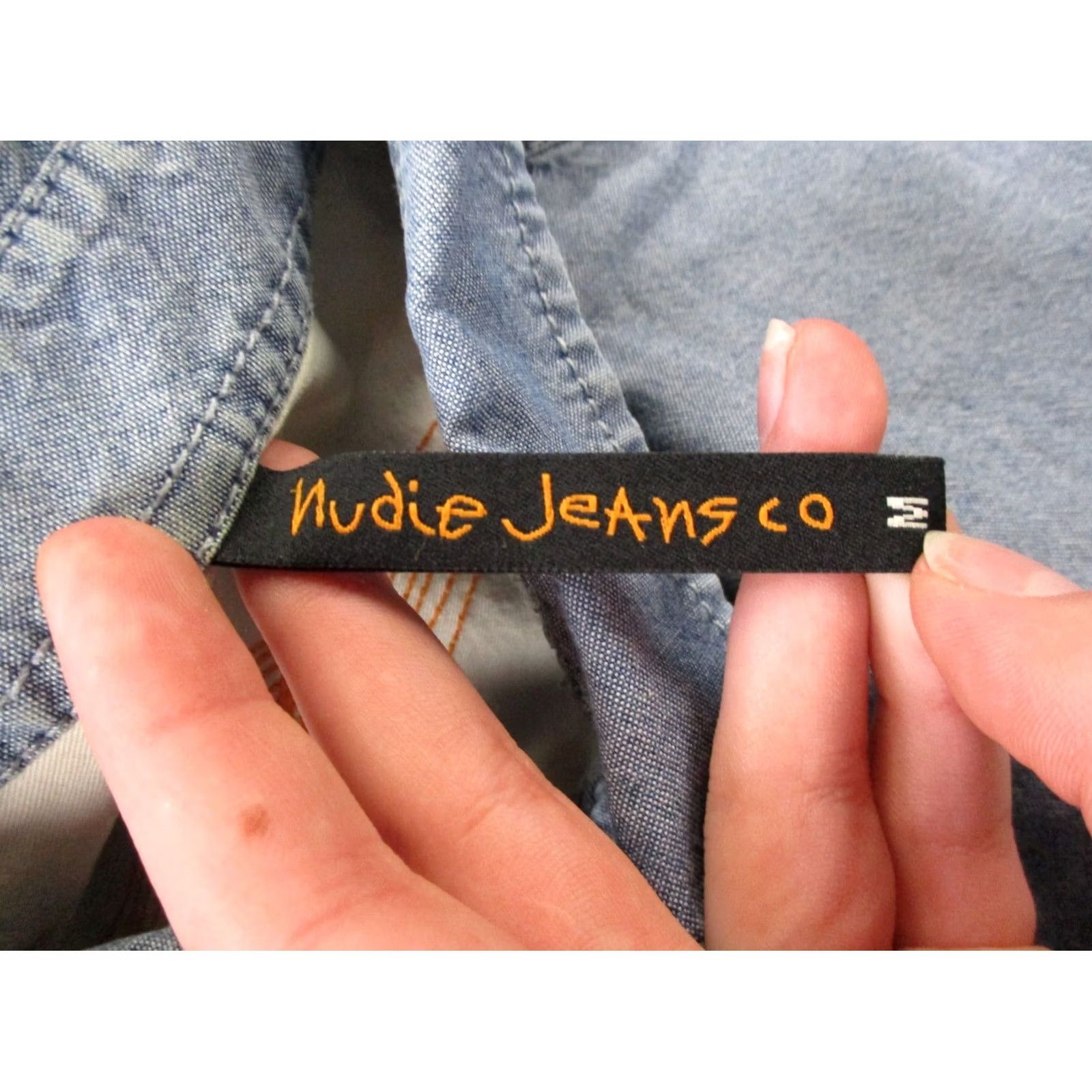 Nudie Jeans Nudie Shirt Mens M Blue Jeans Denim Lightweight Casual Classic Country Barn Size US M / EU 48-50 / 2 - 6 Thumbnail