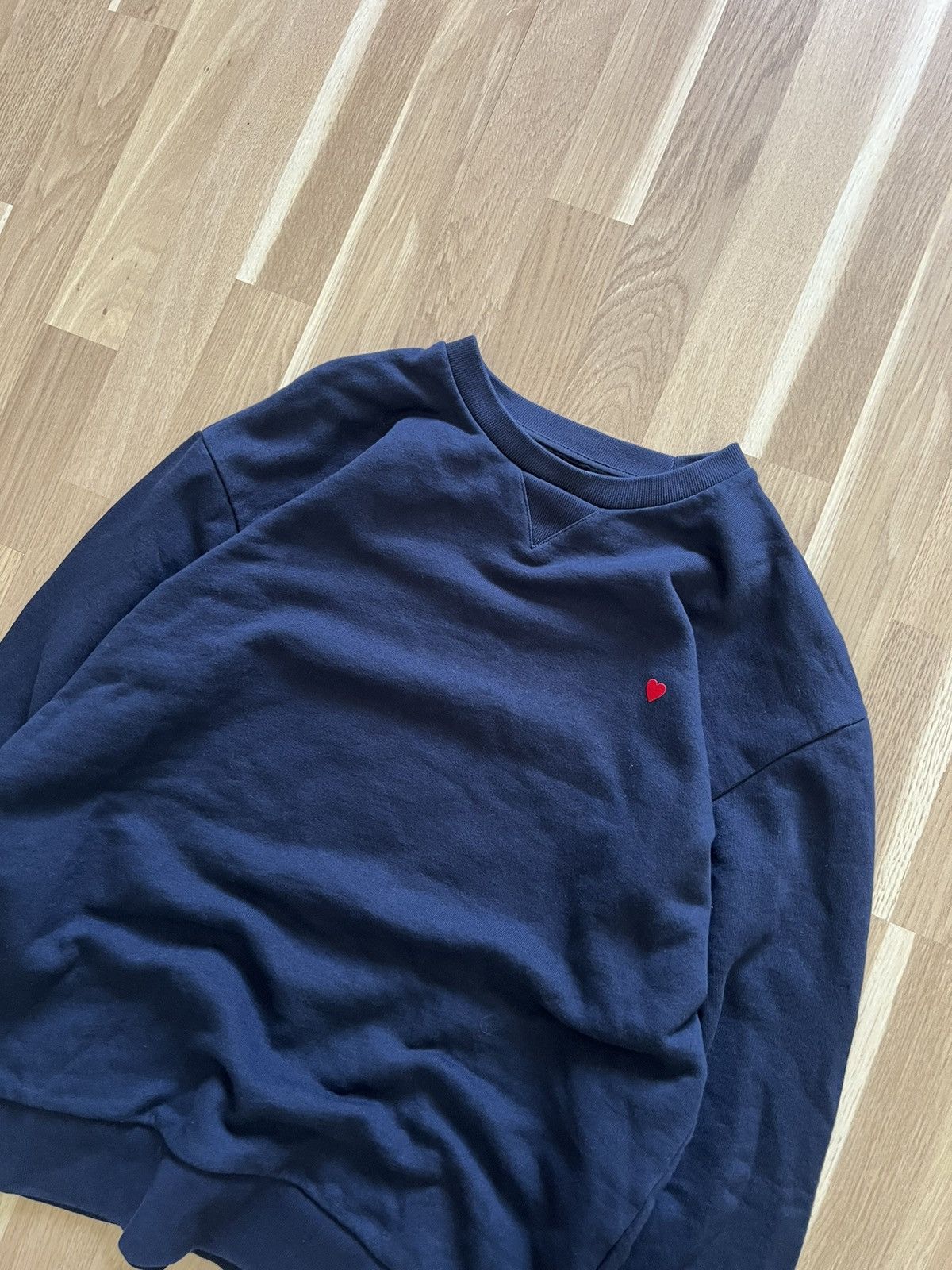 Japanese Brand × Vintage Brasbi Ami vintage sweatshirt mini logo heart Size US M / EU 48-50 / 2 - 3 Thumbnail