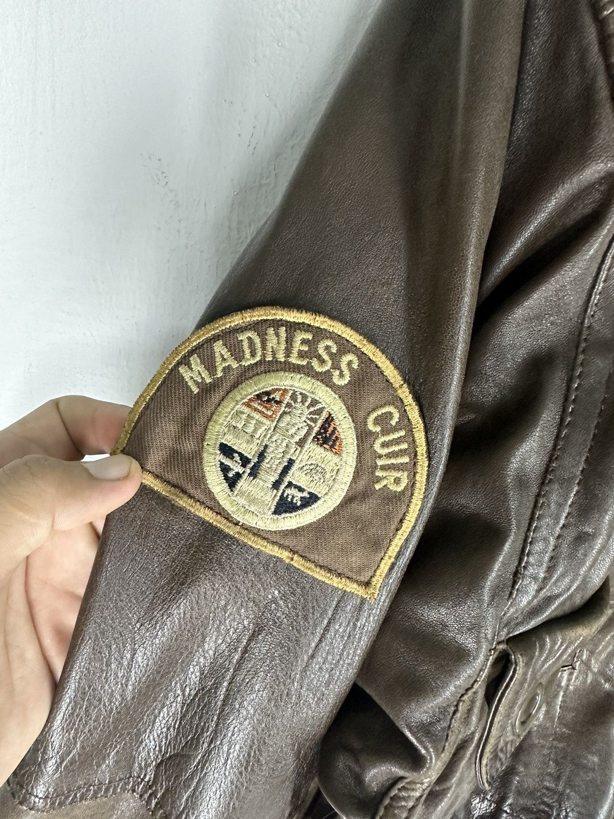 Leather Vintage Mac Keen Corp Sport Leather Jacket Size US L / EU 52-54 / 3 - 8 Thumbnail