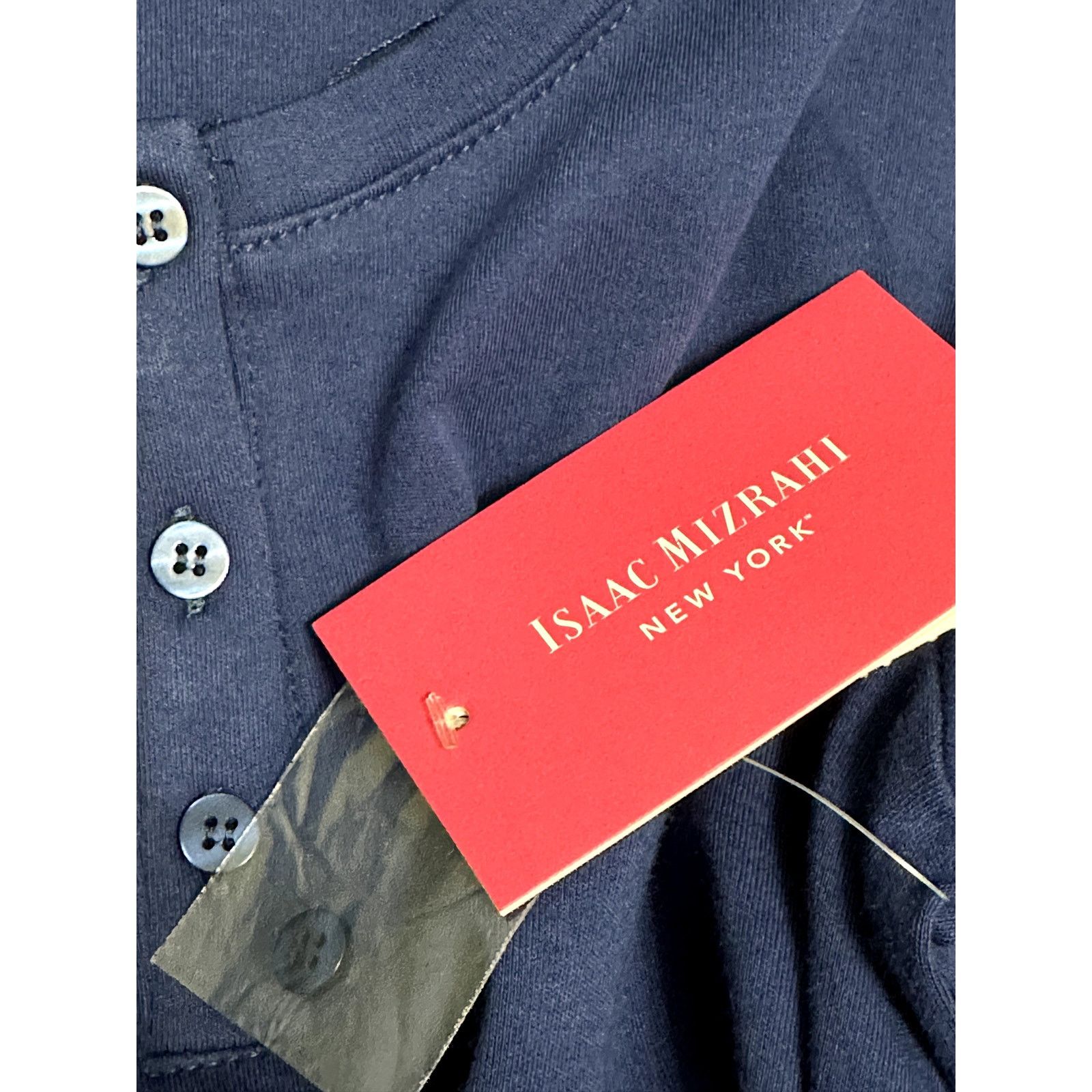 Isaac Mizrahi Isaac Mizrahi Henley T-Shirt Long Sleeve Blue Women's XS NWT Size XS / US 0-2 / IT 36-38 - 7 Thumbnail