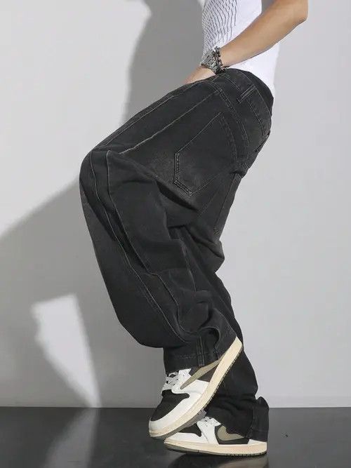 Japanese Brand Vintage Washed Retro Wide Leg Y2k Denim Jeans Size US 32 / EU 48 - 4 Thumbnail