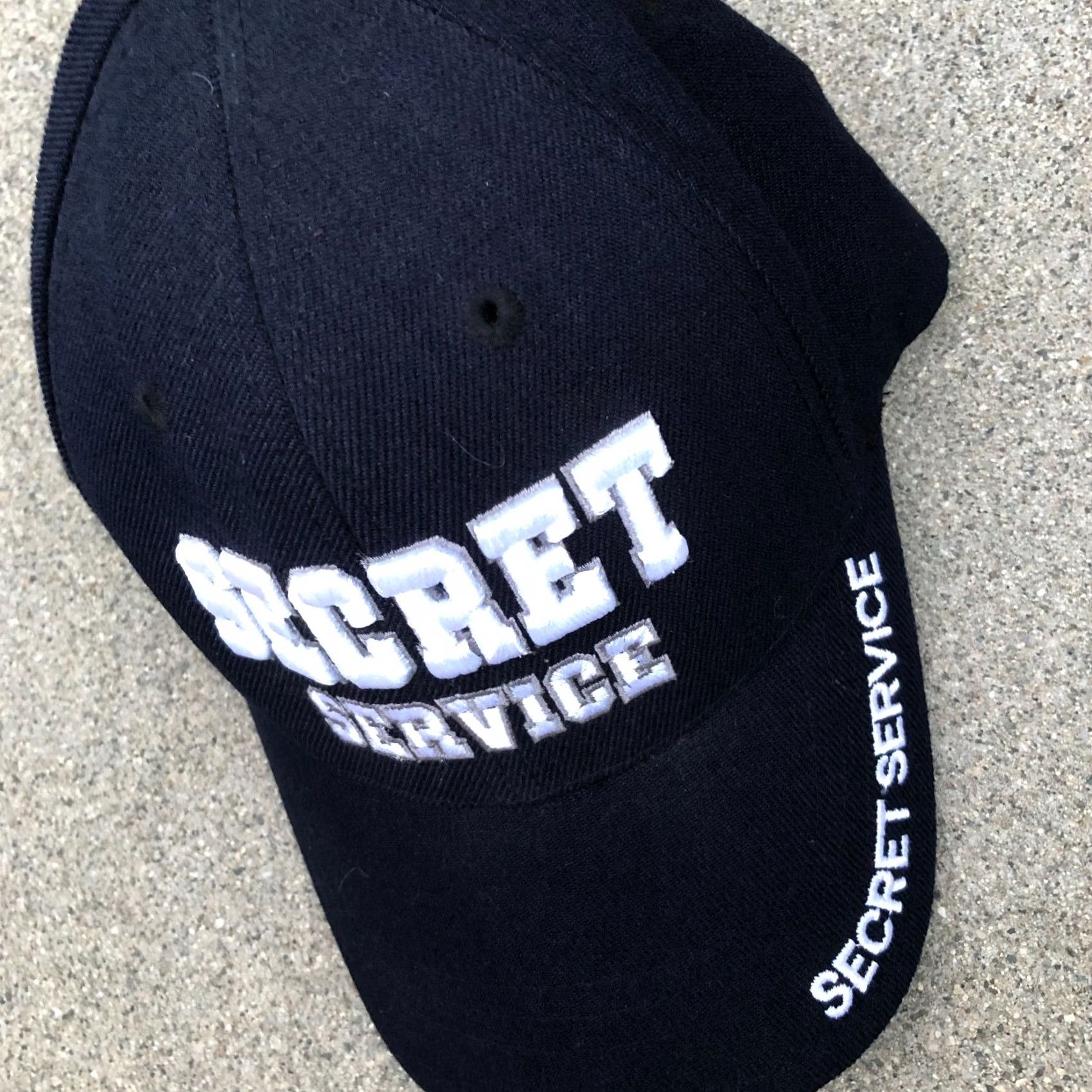 Vintage RAPID DOMINANCE SECRET SERVICE Baseball Hat Men's One Size Black Adjustable Cap Size ONE SIZE - 3 Thumbnail