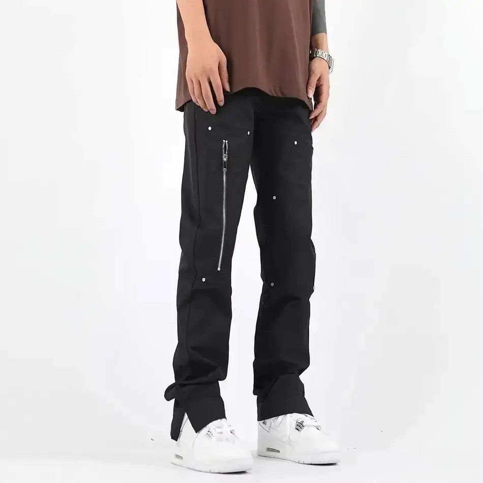 Japanese Brand × Vintage Retro zippered casual pants Size US 32 / EU 48 - 3 Thumbnail