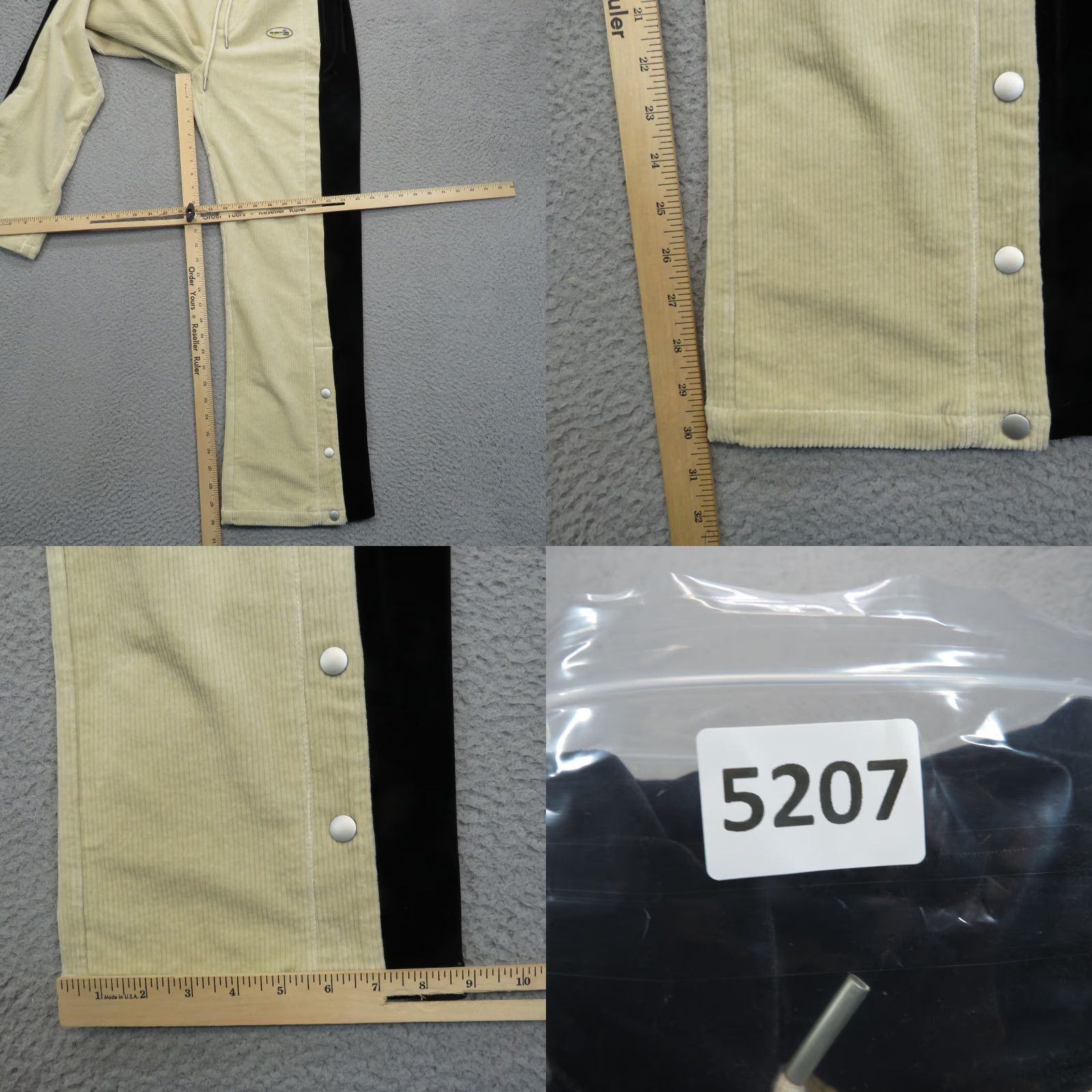 TAKA Original Taka Original Pants Mens Medium Khaki Break Tear Away Snap Lounge Baggy Street Casual 80s 90s Grunge Hip Hop USA American Classic Vintage No Size US 31 - 11 Thumbnail