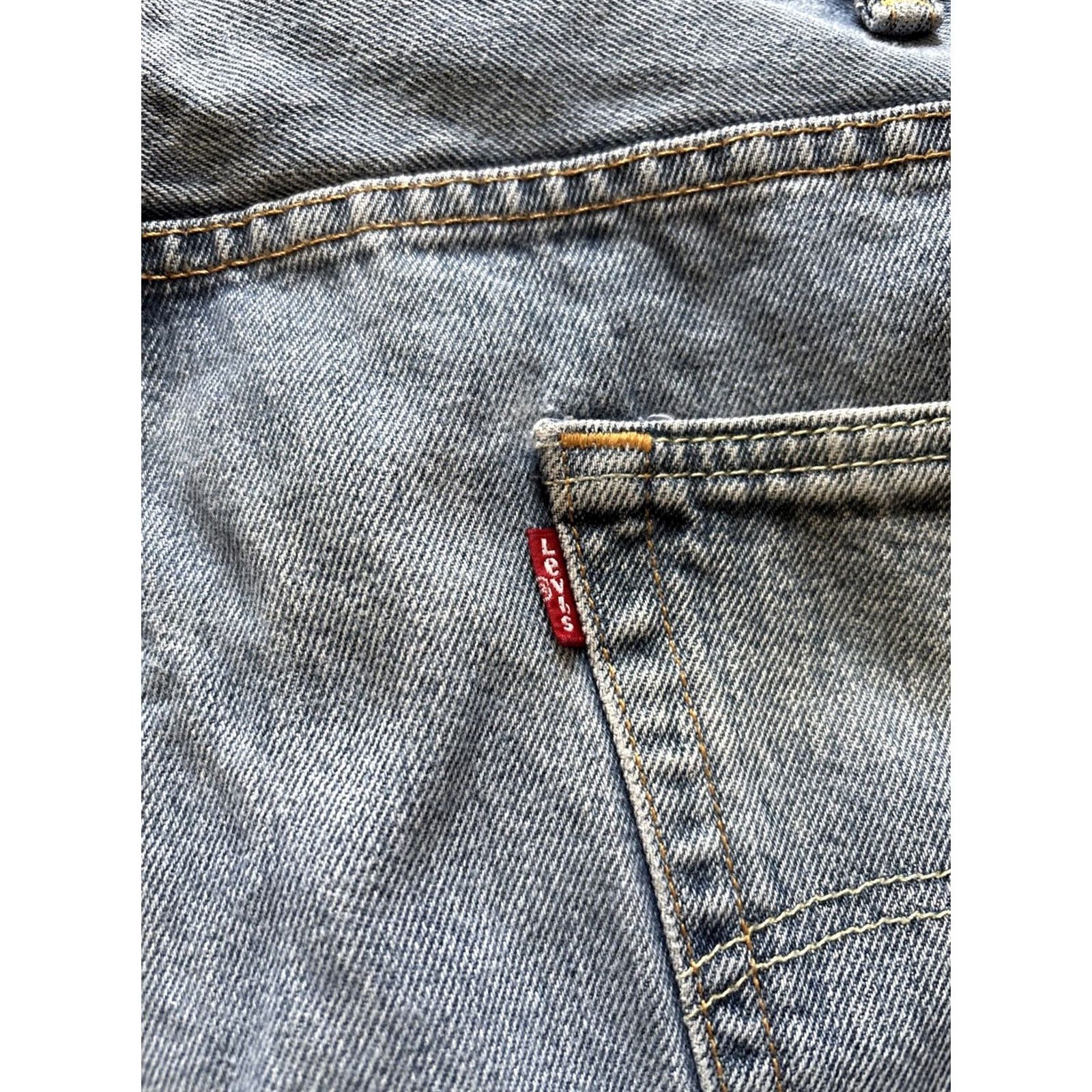 Levi's VINTAGE Levi's 550 Jeans Regular 46X34 5-Pocket Denim Blue Mens Straight Relaxed Cotton 550 Model Levi's 500 Series Worldwide Shipping Size US 30 / EU 46 - 7 Thumbnail