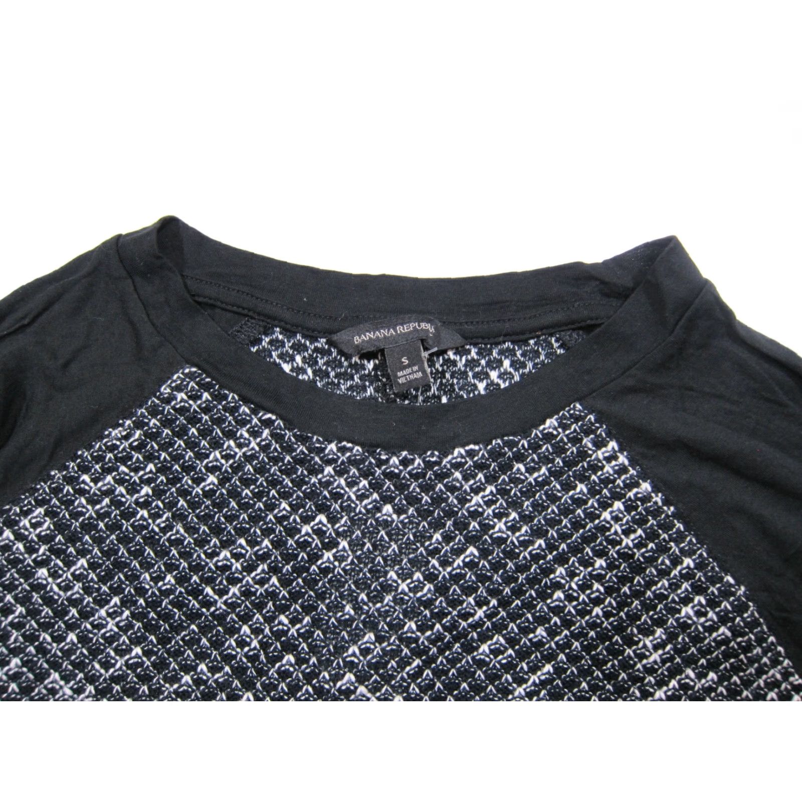 Banana Republic Banana Republic Blouse Shirt Knit Black Long Sleeve Women S NWT Size S / US 4 / IT 40 - 3 Thumbnail