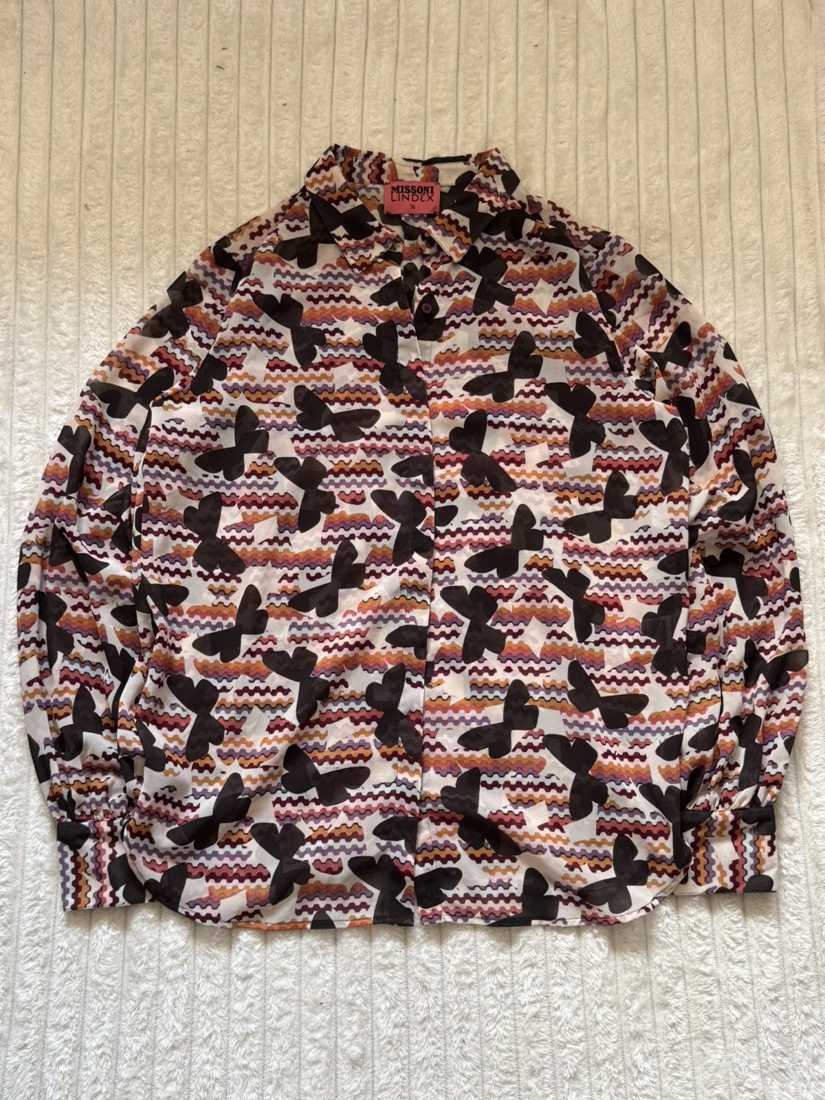 Missoni Retro Missoni Lindex Shirt Luxury Y2K Logo Size XS / US 0-2 / IT 36-38 - 1 Thumbnail