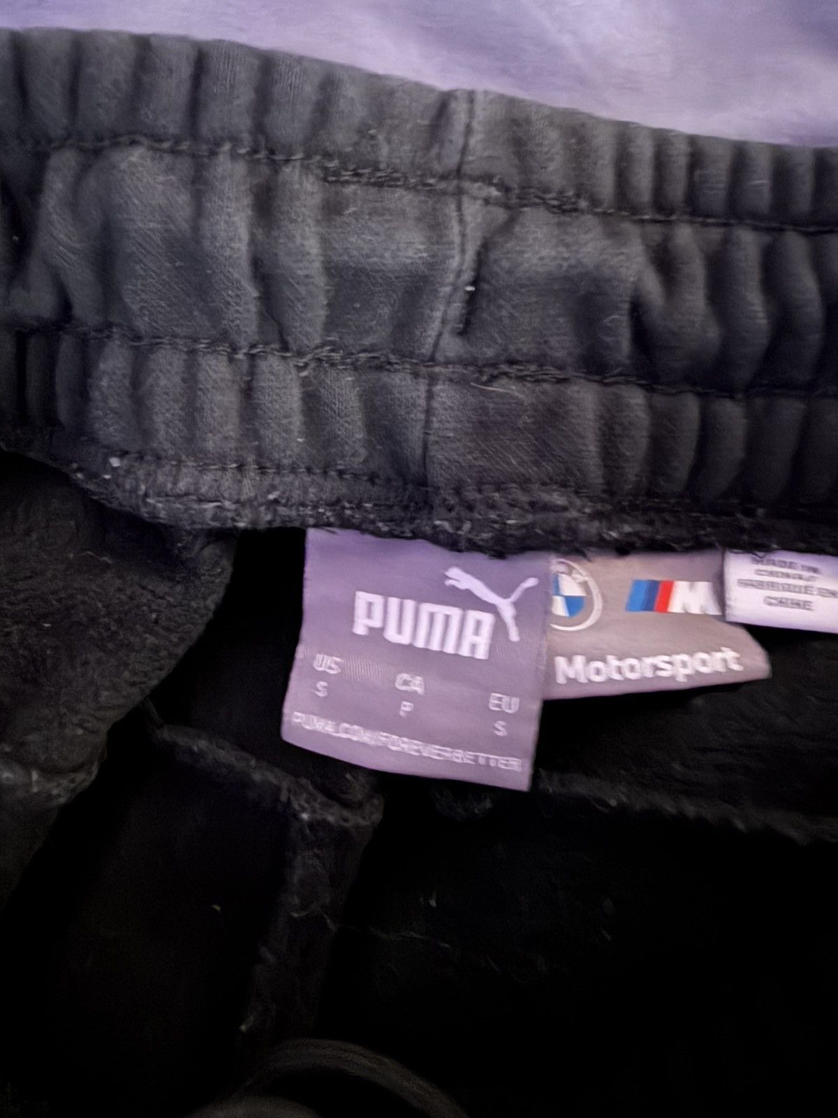 Puma Black Puma BMW Sweatpants Size US 29 - 3 Thumbnail