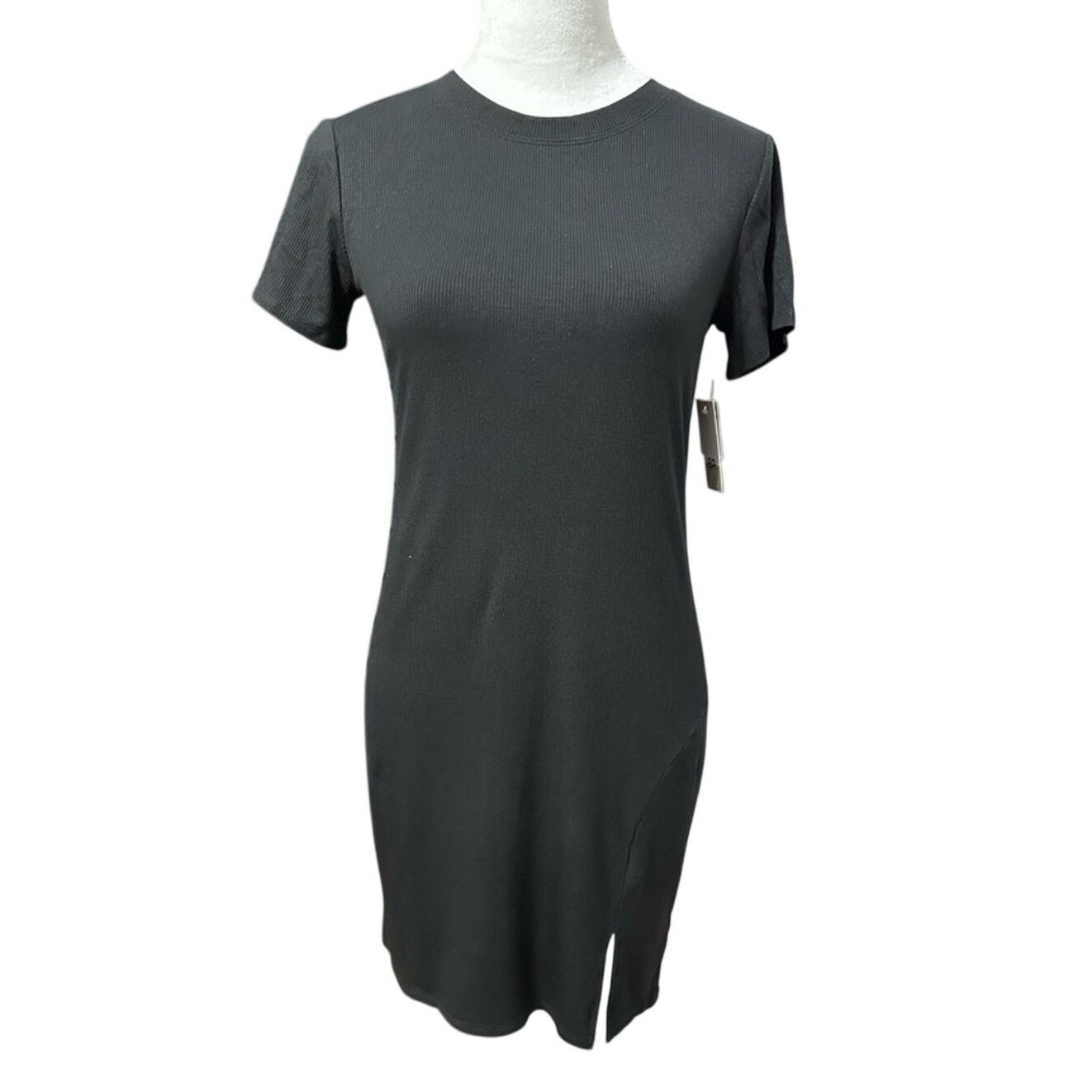 BP. BP Sheath Dress Black Stretch Jewel Neck Short Sleeve S New Size S / US 4 / IT 40 - 1 Thumbnail